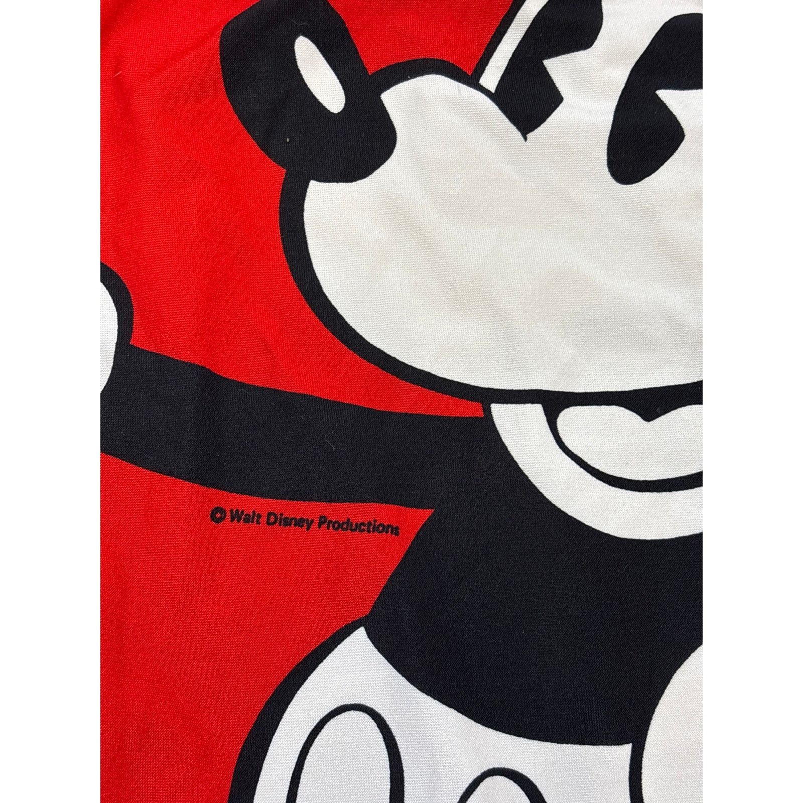 Disney VTG 80s Mickey Mouse red One Piece swim suit juniors 11/12 Size ONE SIZE - 3 Thumbnail