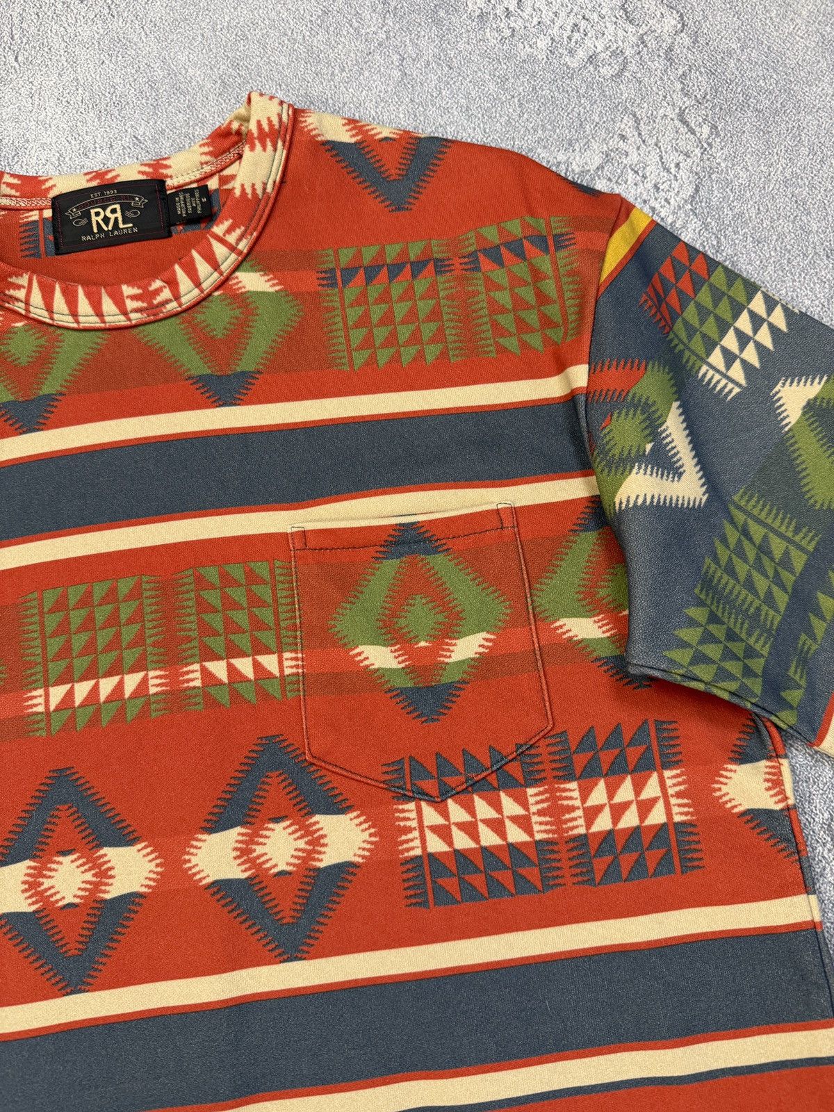 RRL Ralph Lauren RRL Double Western Pattern Ralph Lauren Tee Size US M / EU 48-50 / 2 - 8 Thumbnail