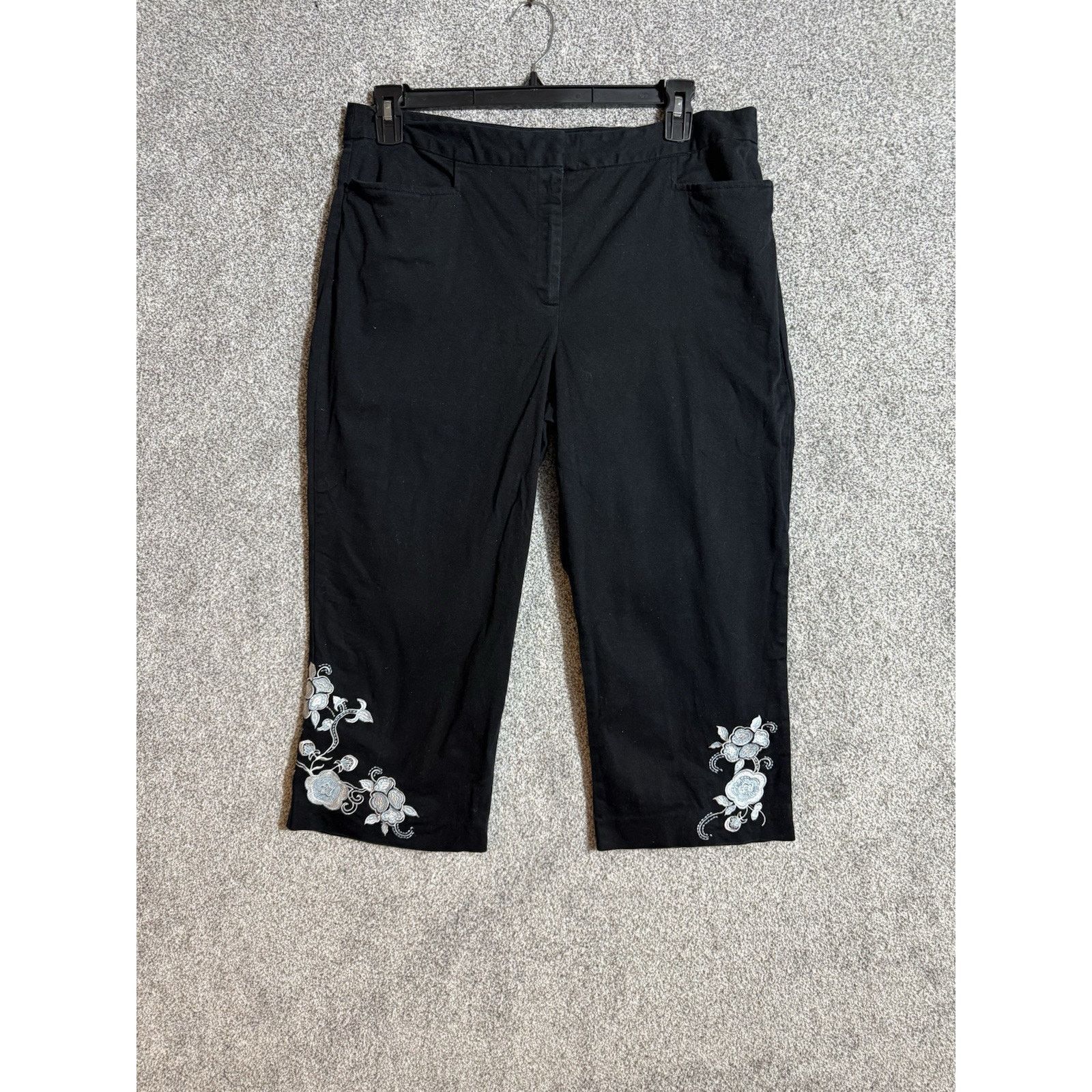 Geoffrey Beene Vintage 90s Y2K Geoffrey Beene Capri Women 16 Embroidered Size 38" / US 16 / IT 52 - 1 Thumbnail