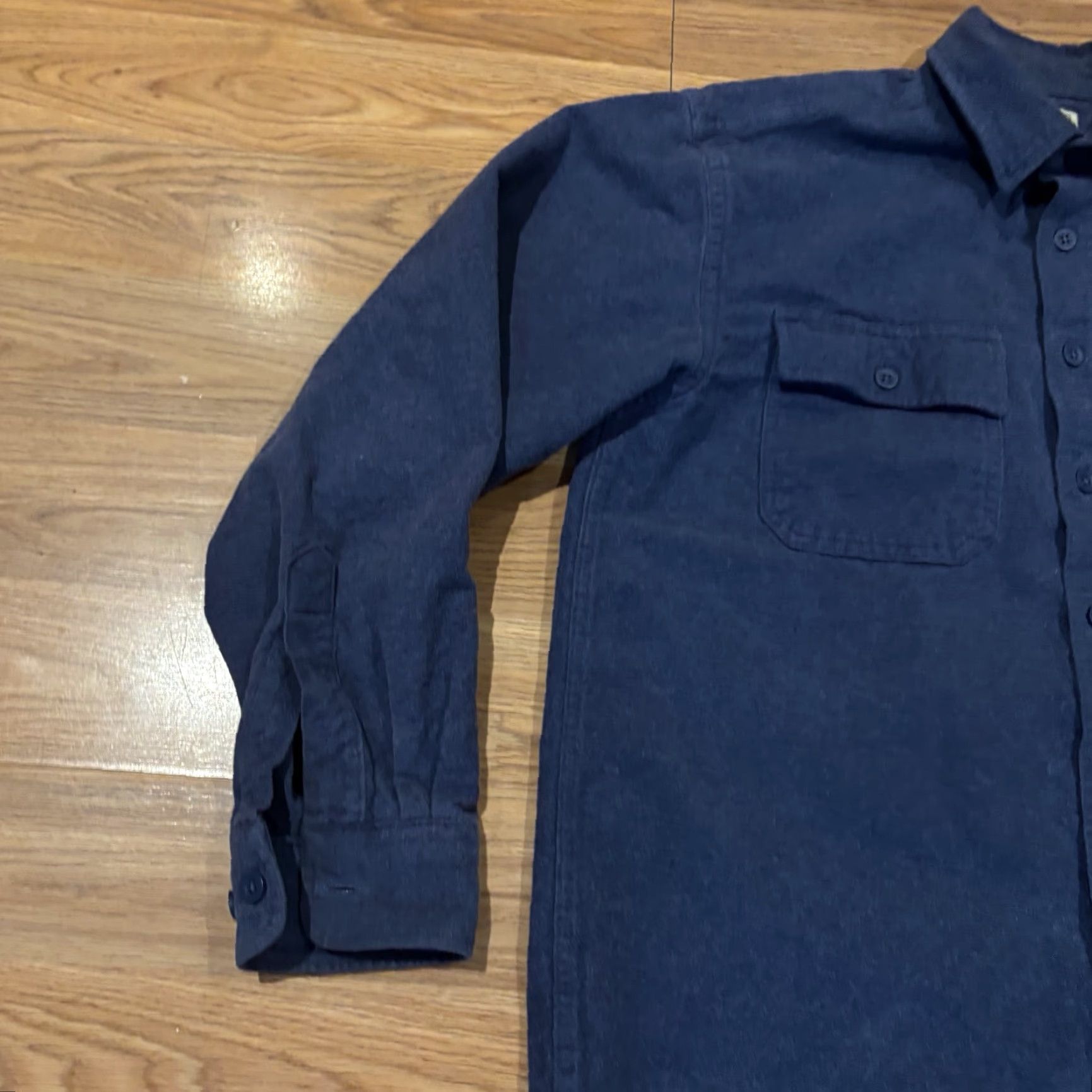 Vintage VINTAGE LL Bean Blue Chamois Shirt Heavy Flannel Outdoors Hunting Mens Medium Size US M / EU 48-50 / 2 - 4 Thumbnail