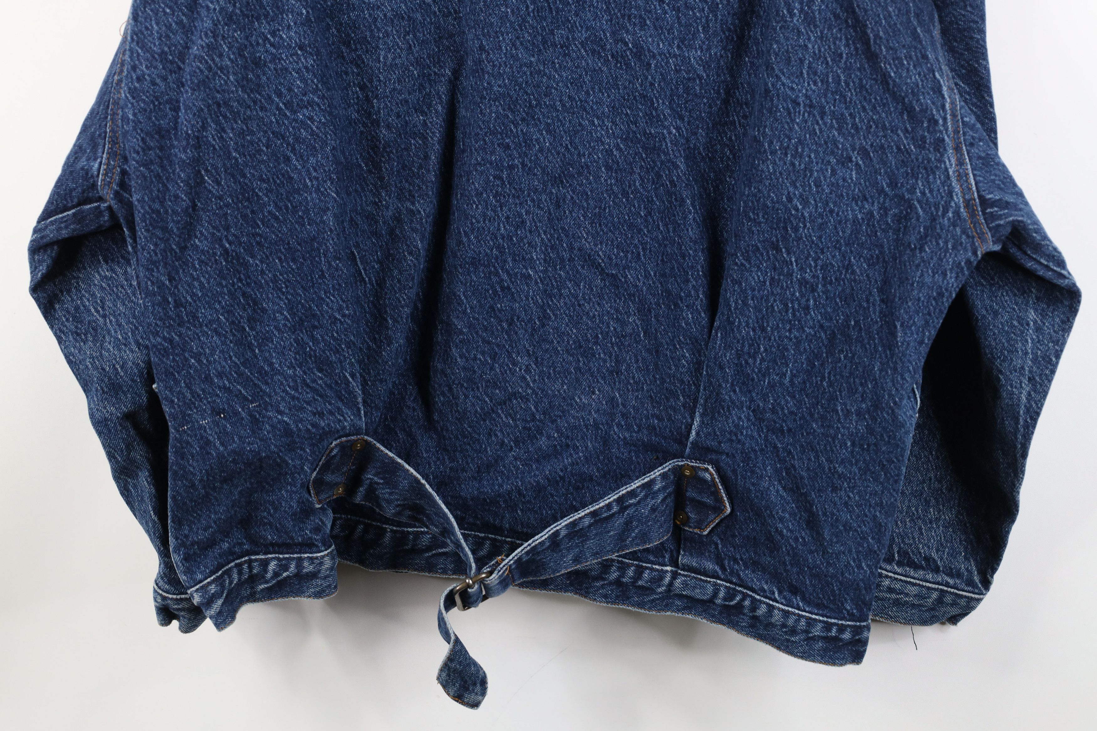 Vintage Vintage 90s Streetwear Denim Jean Trucker Jacket Blue Cotton Size XL / US 12-14 / IT 48-50 - 13 Thumbnail