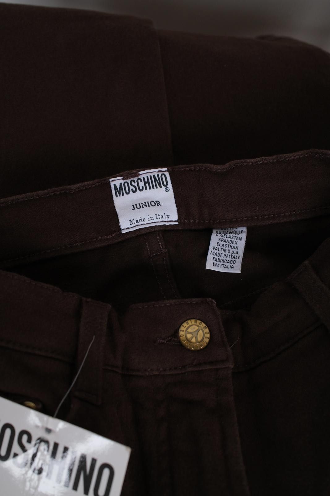 Moschino 00's Moschino Junior Peace Logo Straight-Leg-Pant Size 26" / US 2 / IT 38 - 7 Thumbnail