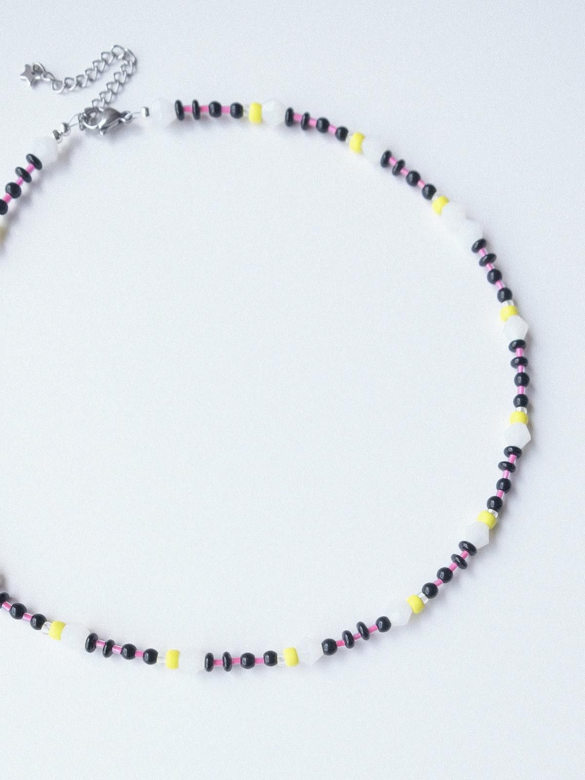 Handmade Futurism Style Japan Seed Beads Handmade Beaded Necklace Size ONE SIZE - 6 Thumbnail