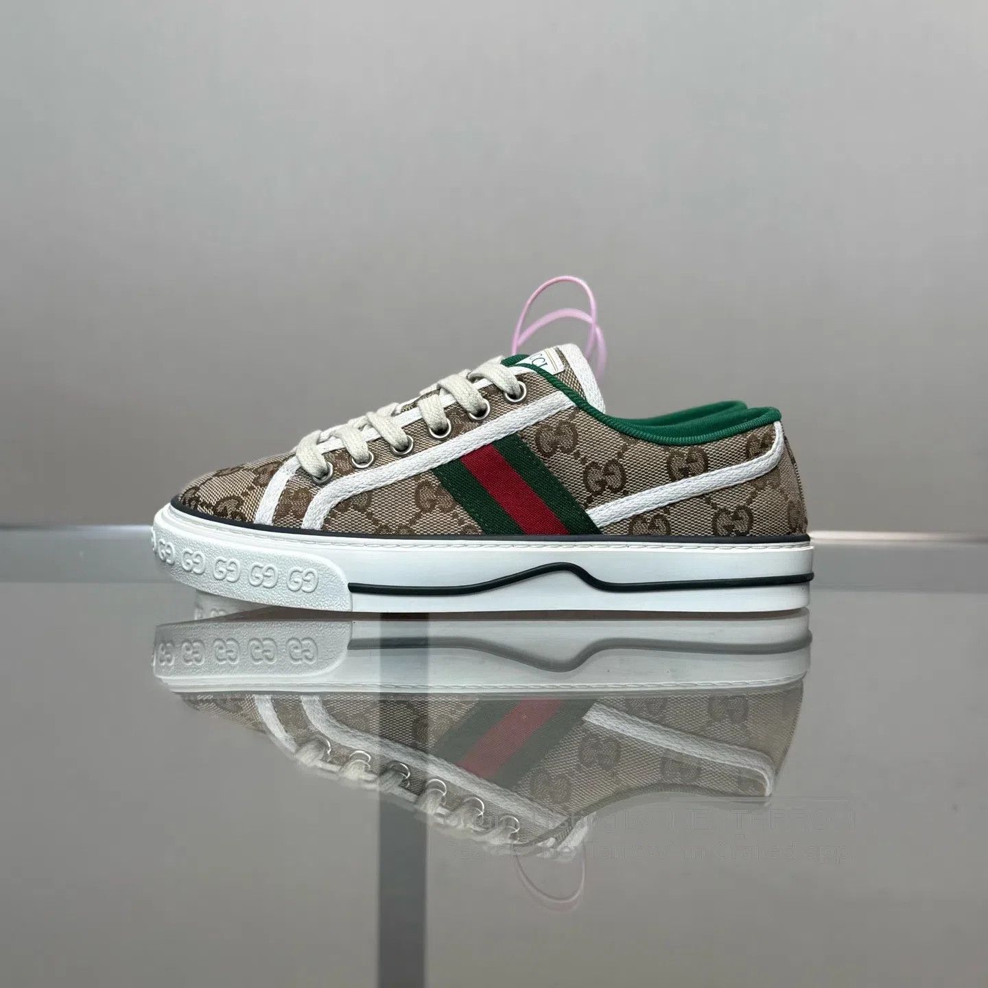 Gucci Guicci 1977 Double-G Full-Print Old-Fashioned Board Shoes Size US 4.5 / IT 34.5 - 5 Thumbnail