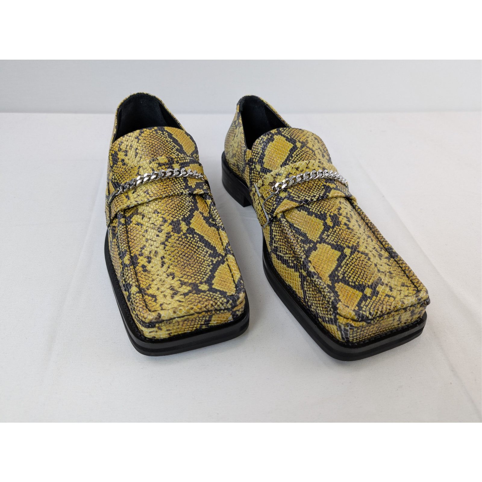 Martine Rose o1rshd1 Embossed Leather Square Toe Loafers Boots in Yellow Size US 8 / EU 41 - 6 Thumbnail