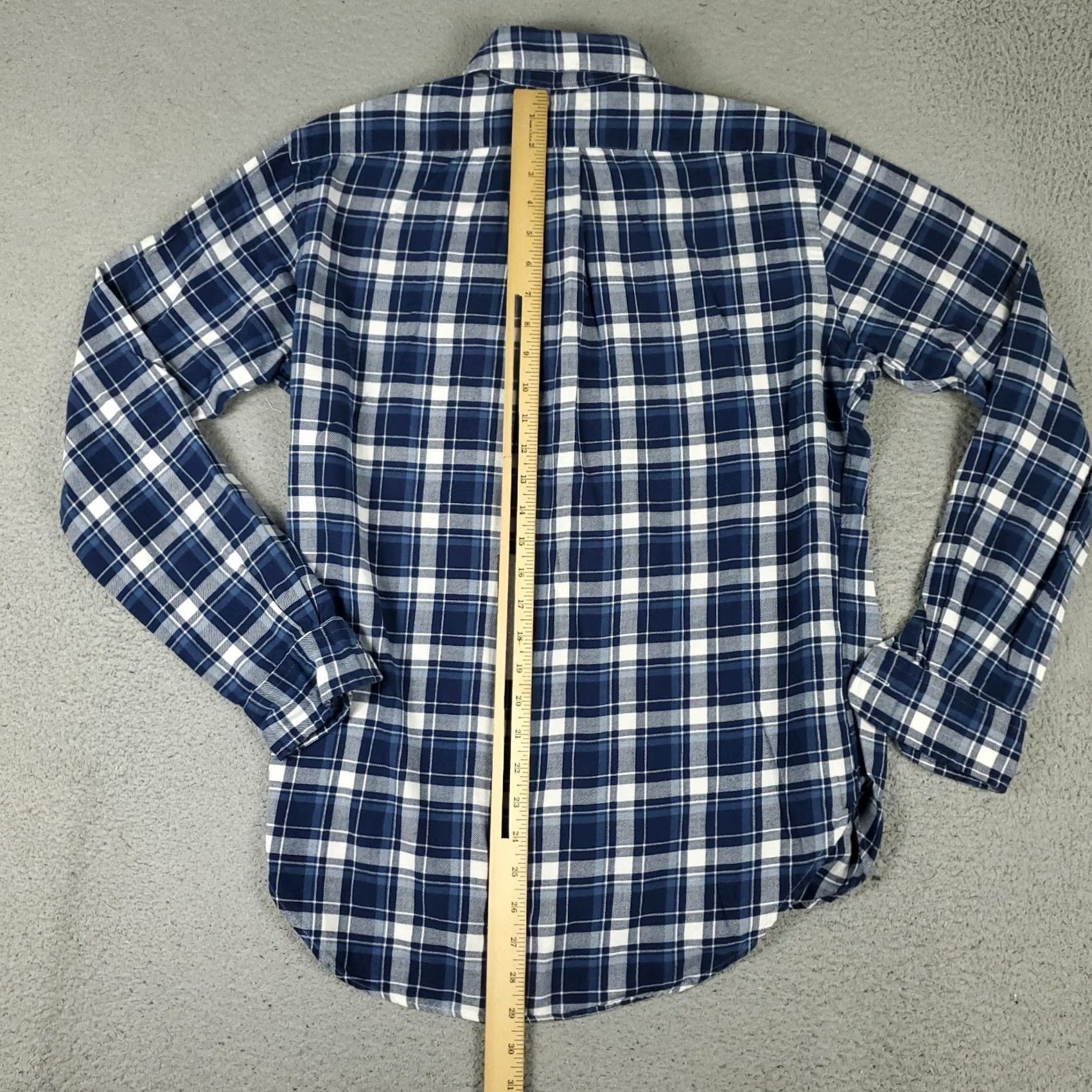 Ralph Lauren Ralph Lauren Shirt Mens Small Blue Knit Plaid Pony Casual Button Up Long Sleeve Size US S / EU 44-46 / 1 - 4 Thumbnail