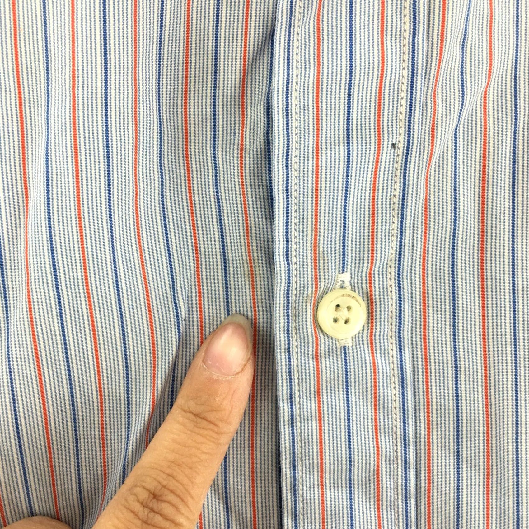 J.Crew J.Crew Button Up Shirt Mens XL Blue Striped Long Sleeve Collared Casual Size US XL / EU 56 / 4 - 7 Thumbnail