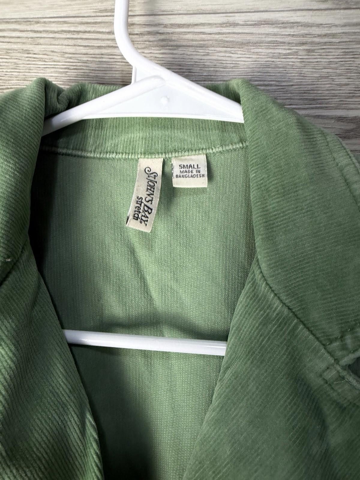 St. Johns Bay St Johns Bay Womens S Blazer Jacket Green Pinstripe Size S / US 4 / IT 40 - 8 Thumbnail