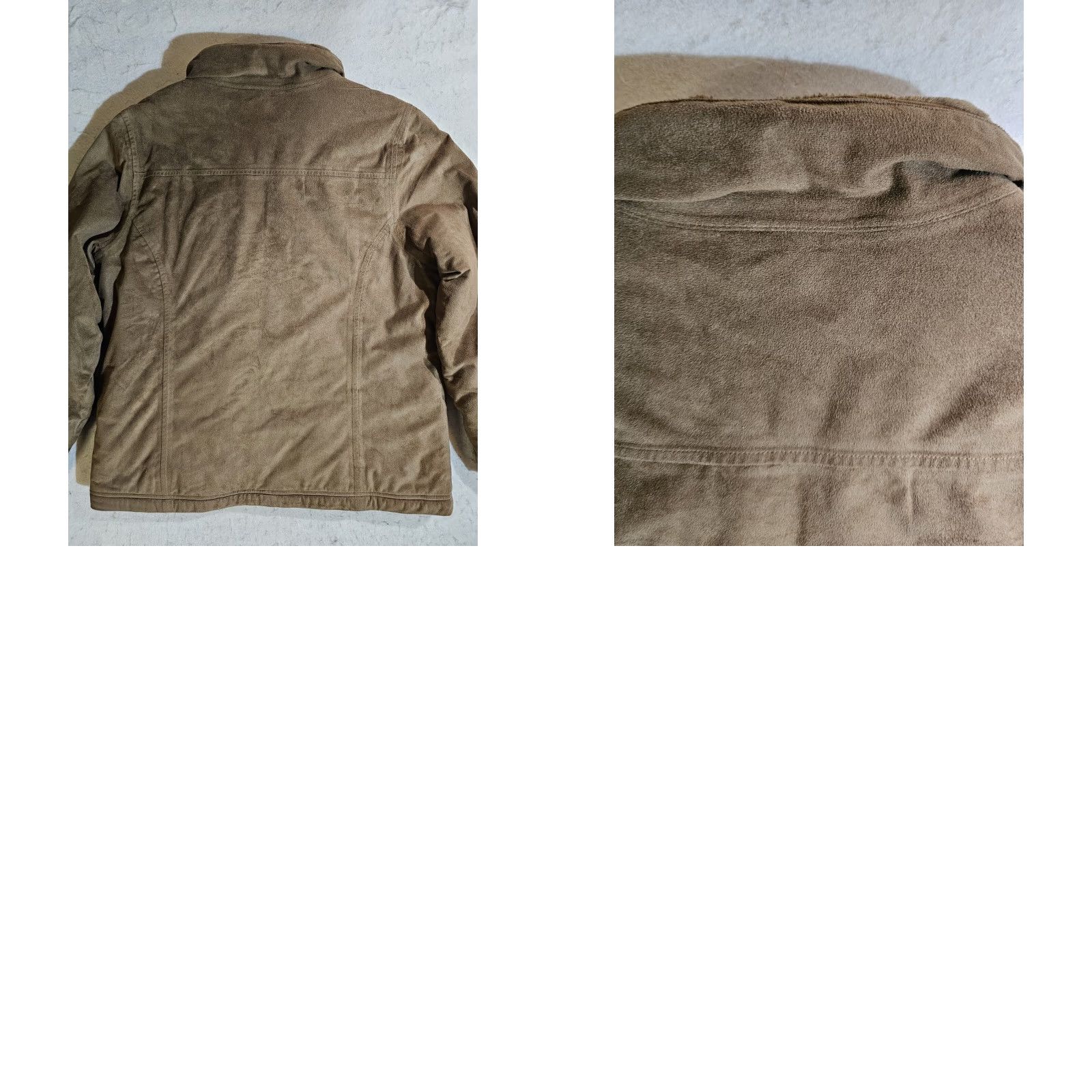 Vintage VINTAGE L.L. BEAN Faux Fur Lined Faux Suede Bomber Style Jacket Womens Sz Large Brown Size L / US 10 / IT 46 - 8 Thumbnail