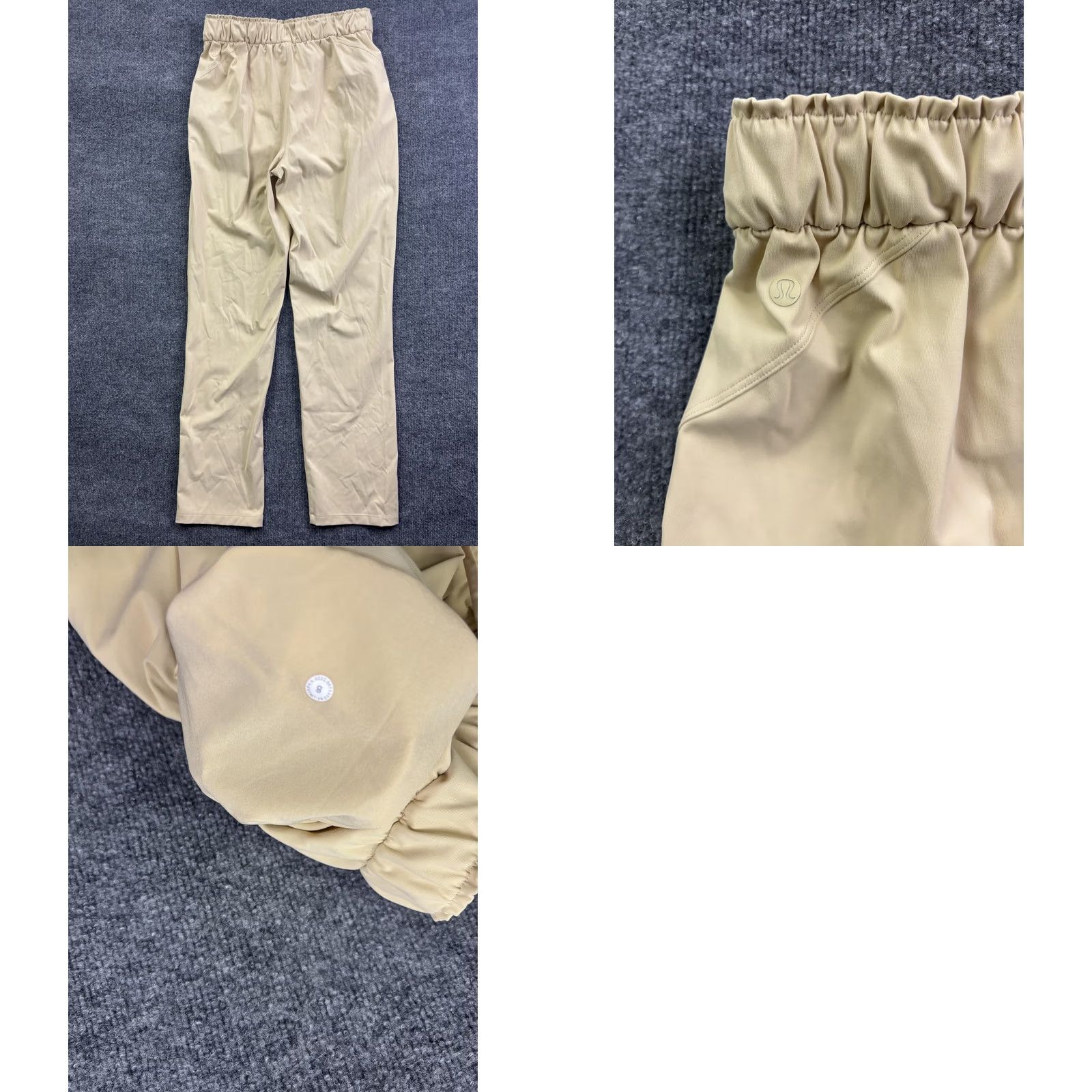 Lululemon Lululemon Jogger Pants Womens 8 Beige Elastic Waist Pockets Yoga Travel Tapered Leg Size 30" / US 8 / IT 44 - 8 Thumbnail