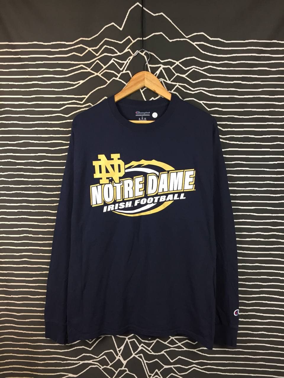 Champion Champion Notre Dame Fighting Irish Football Long Sleeve Tee Size US M / EU 48-50 / 2 - 2 Thumbnail