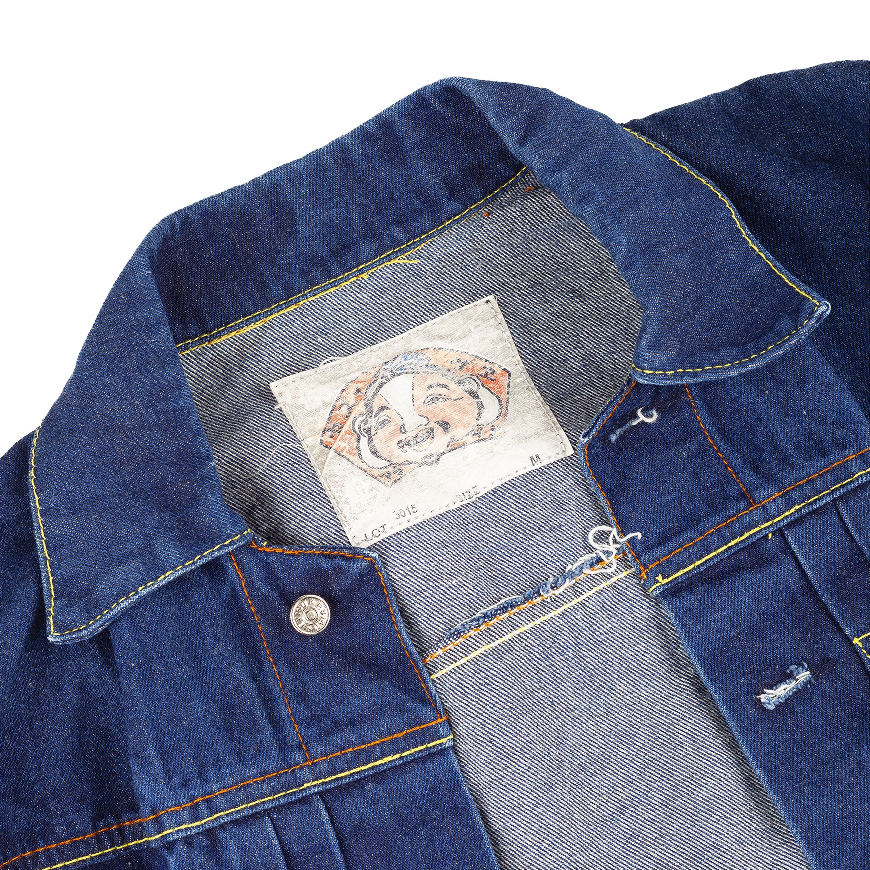 Evisu Evisu Vintage Denim Handwritten Back Logo Jacket Size US L / EU 52-54 / 3 - 4 Thumbnail