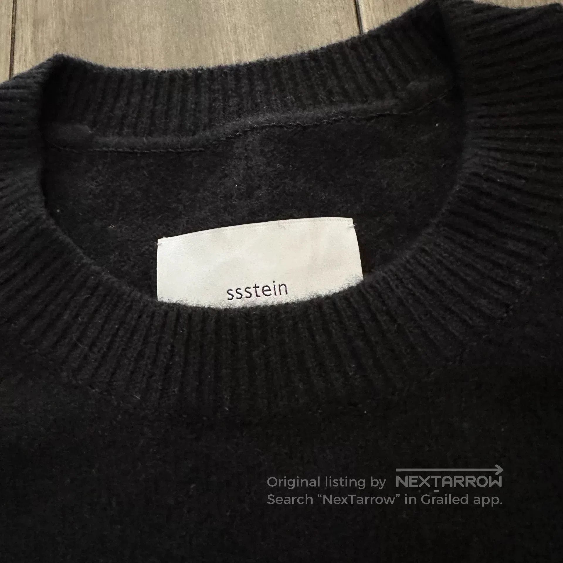 Stein Black Extra Fine Wool Knit Sweater. Size US M / EU 48-50 / 2 - 3 Thumbnail