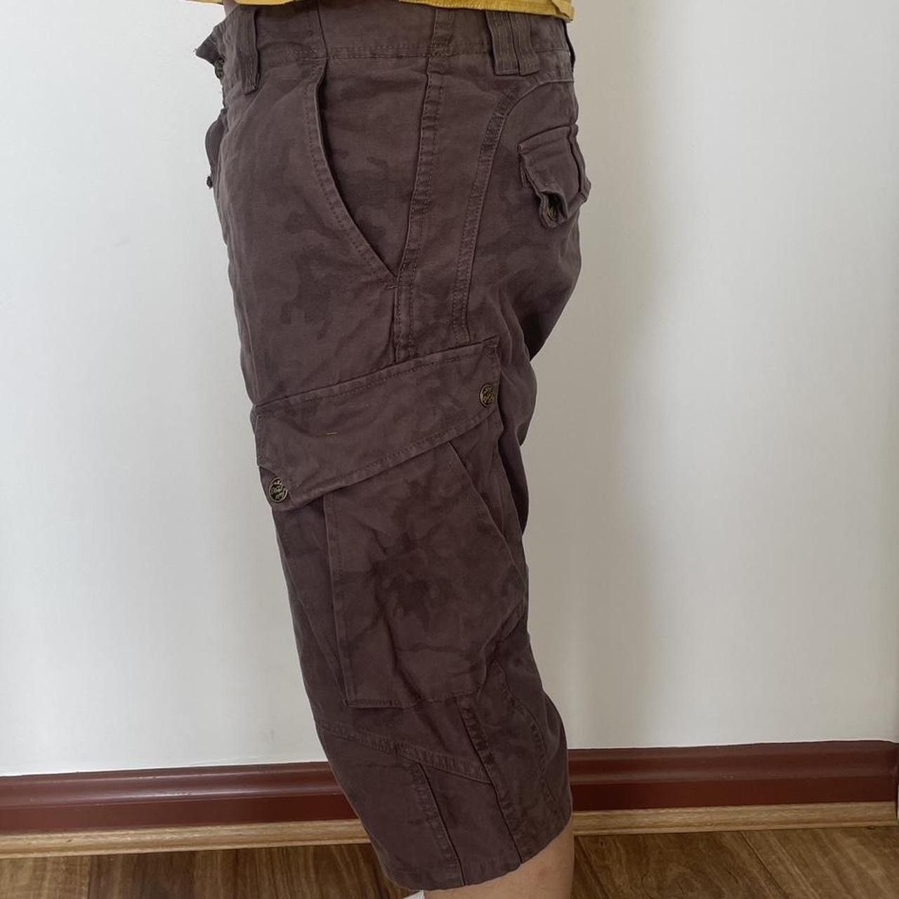 Diesel VINTAGE DEISEL 100% cotton brown camo cargo jorts Size US 32 / EU 48 - 3 Thumbnail