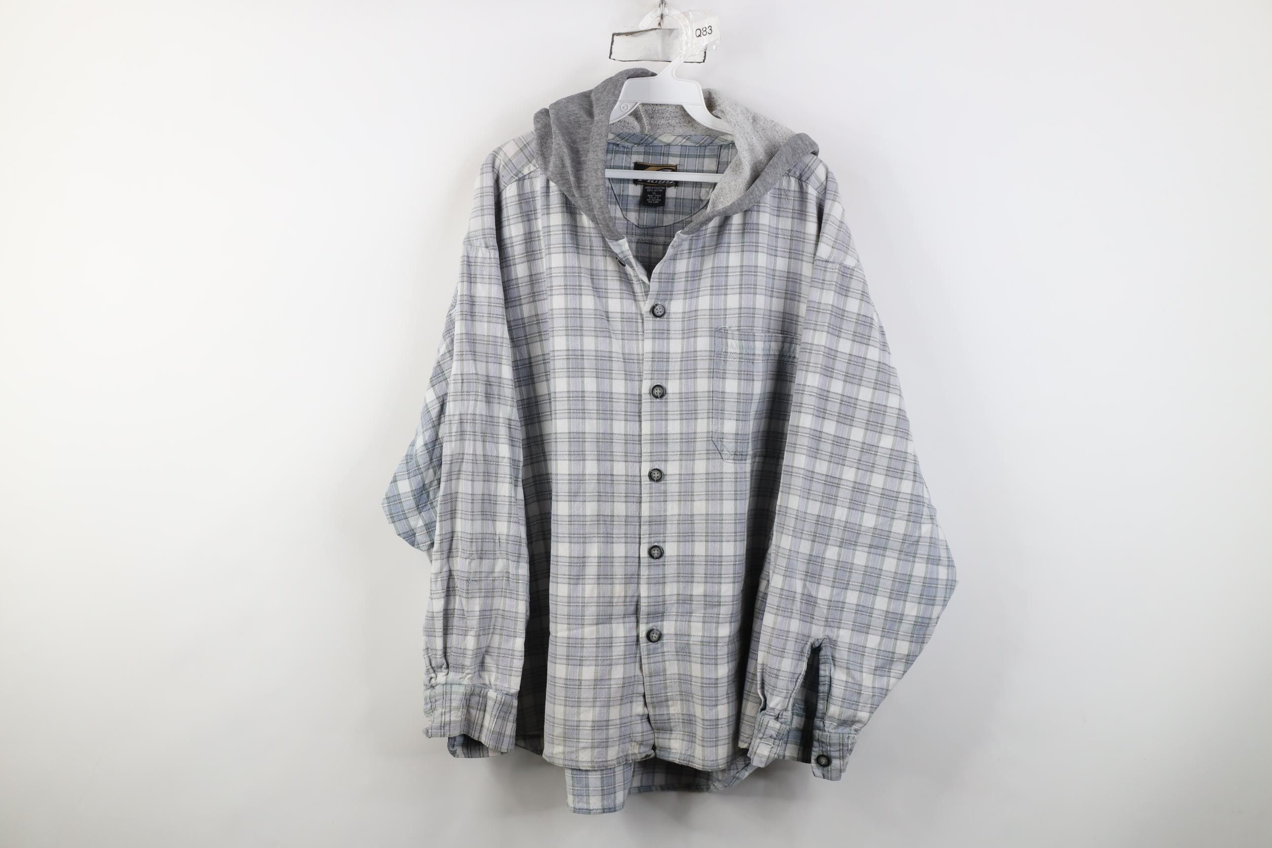 Vintage Vintage 90s Y2K Streetwear Hooded Shirt Jacket Jac Shirt Size US XL / EU 56 / 4 - 1 Thumbnail