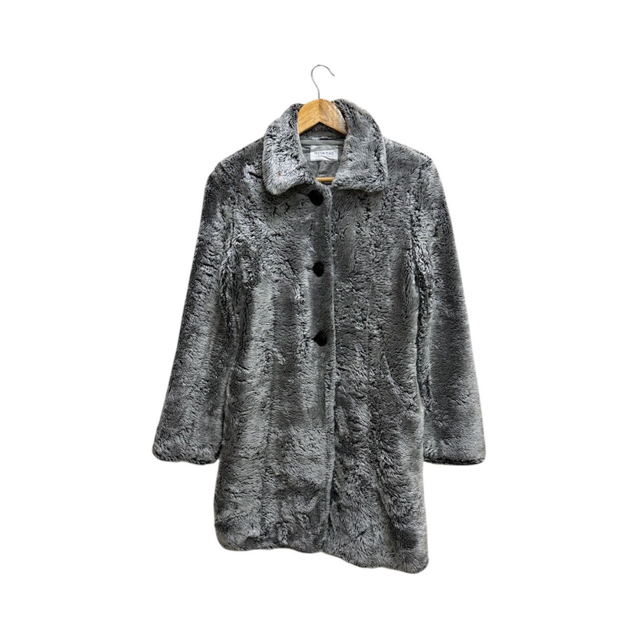 Japanese Brand PEYTON PLACE PPFM by FIVE FOX FAUX FUR LONG COAT JACKET Size S / US 4 / IT 40 - 1 Thumbnail