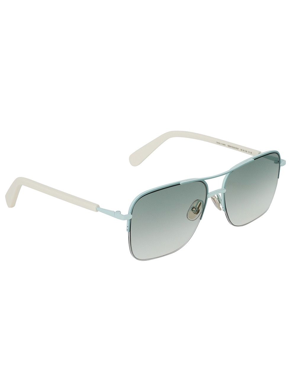 Zimmermann oc11z0925 Size: OS / Sandy Aviator Sunglasses in Blue/Ivory Size ONE SIZE - 1 Thumbnail