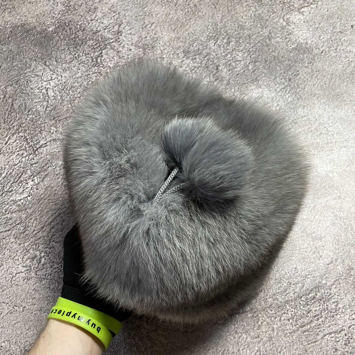 Vintage Vintage 90s Mohair Faux Fur Beanie Grey Goth Alt Faded OS Size ONE SIZE - 5 Thumbnail