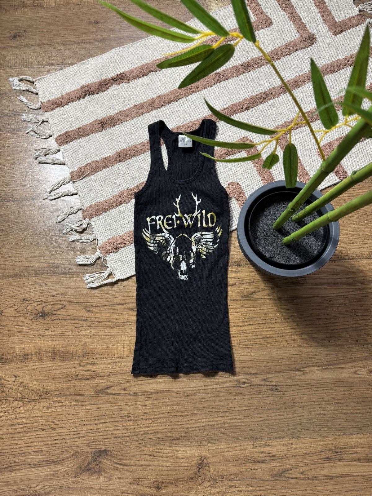 Urban Classics URBAN CLASSICS FREI-WILD FEINDE DEINER Y2K PRINTED TANK TOP Size XS / US 0-2 / IT 36-38 - 1 Thumbnail