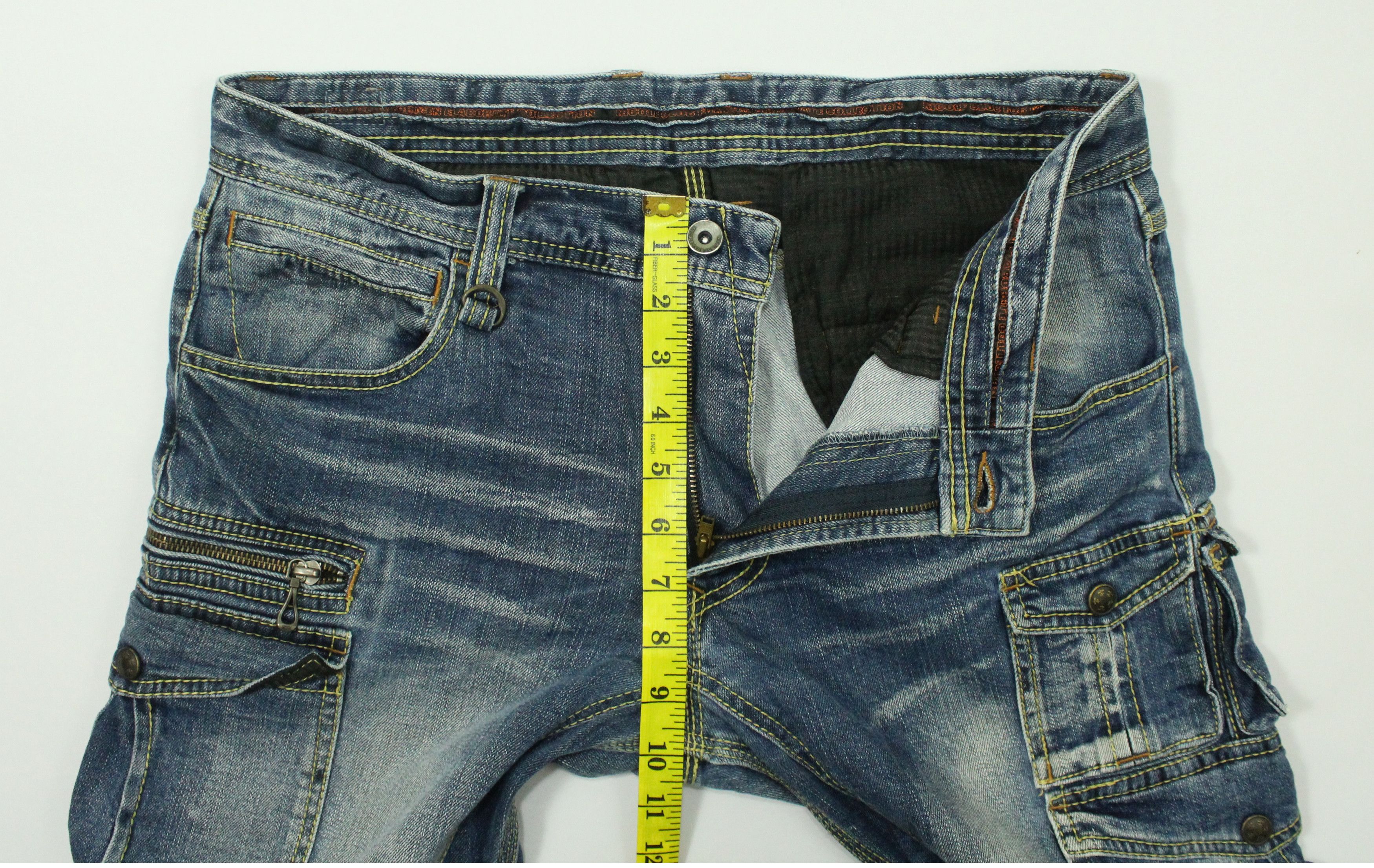 If Six Was Nine SICK 🔥 13 Pockets NICOLE CLUB FOR MEN Denim Stretchy Size US 33 - 23 Thumbnail