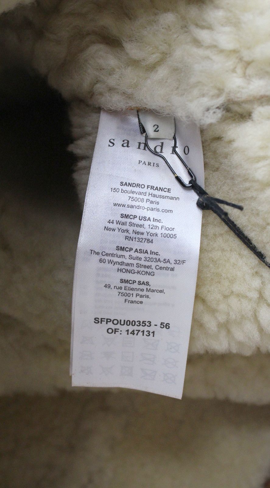 Sandro SANDRO Royal Jacket Women's MEDIUM Shearling Button Up Size M / US 6-8 / IT 42-44 - 11 Thumbnail