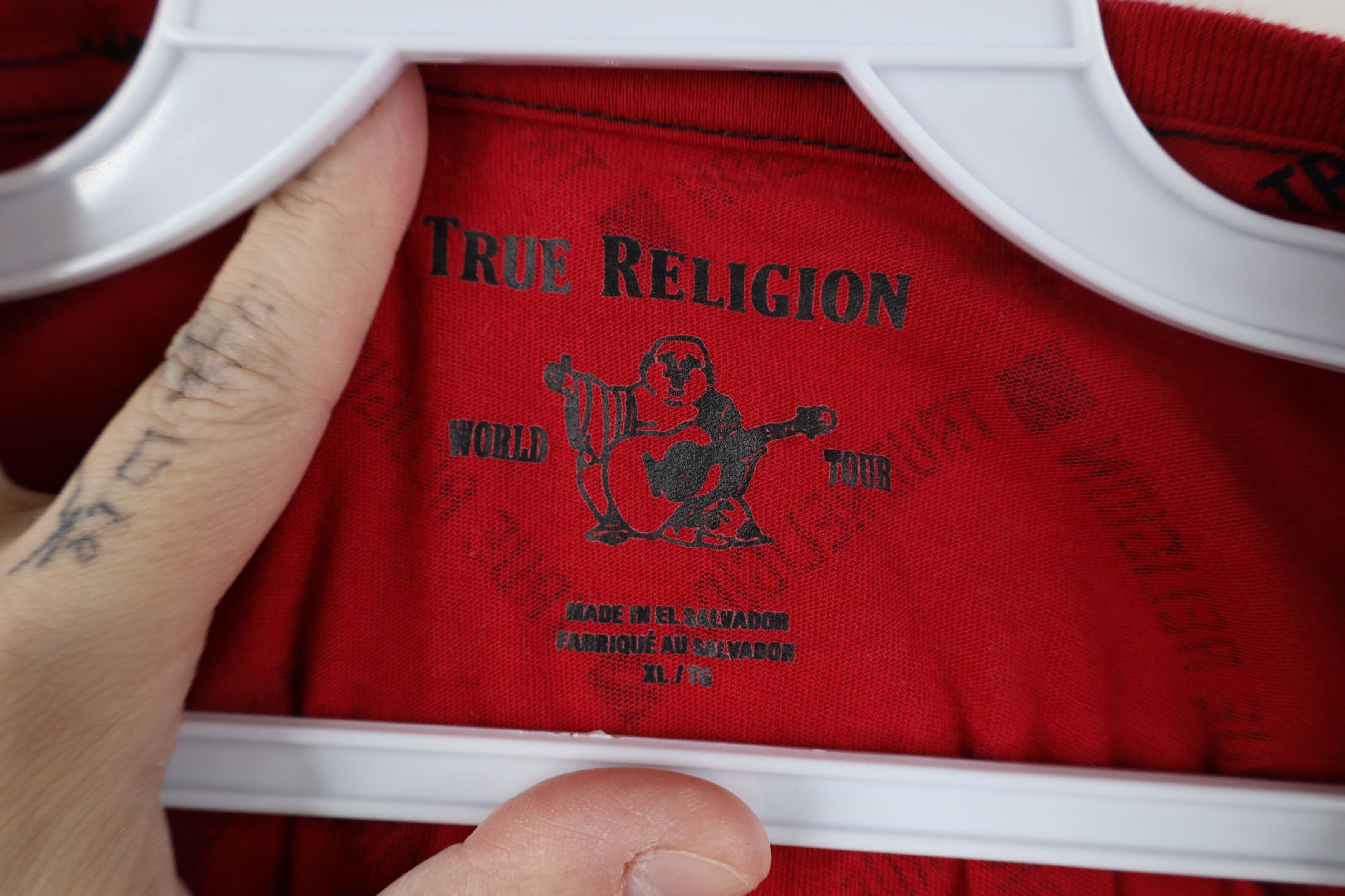 True Religion True Religion All Over Print Short Sleeve T-Shirt Red Size US XL / EU 56 / 4 - 7 Thumbnail