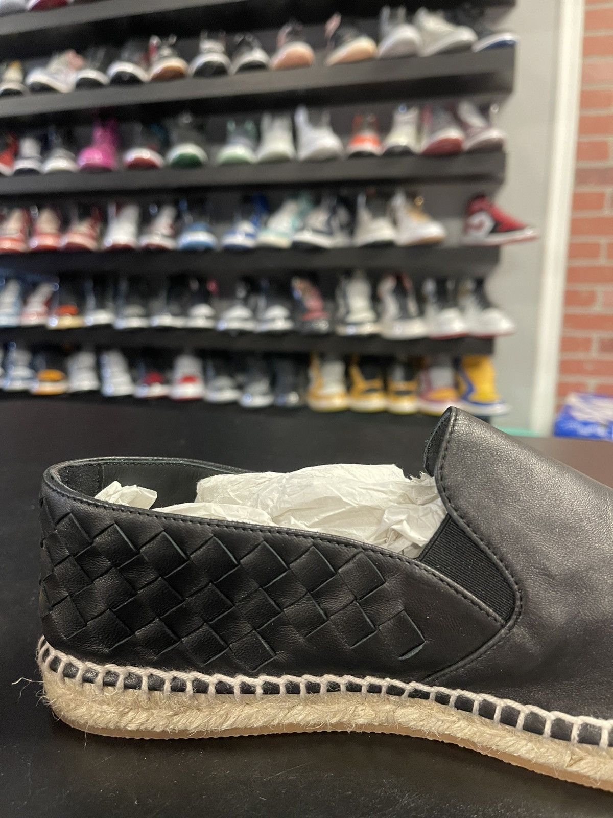 Bottega Veneta Size 7US/37 - Bottega Veneta Woven Leather Espadrille Flats Size US 7 / IT 37 - 7 Thumbnail