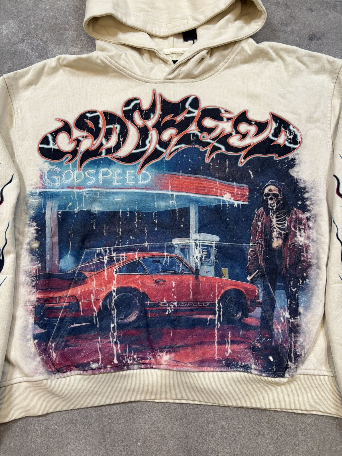 Godspeed Pitstop Hoodie, Bone