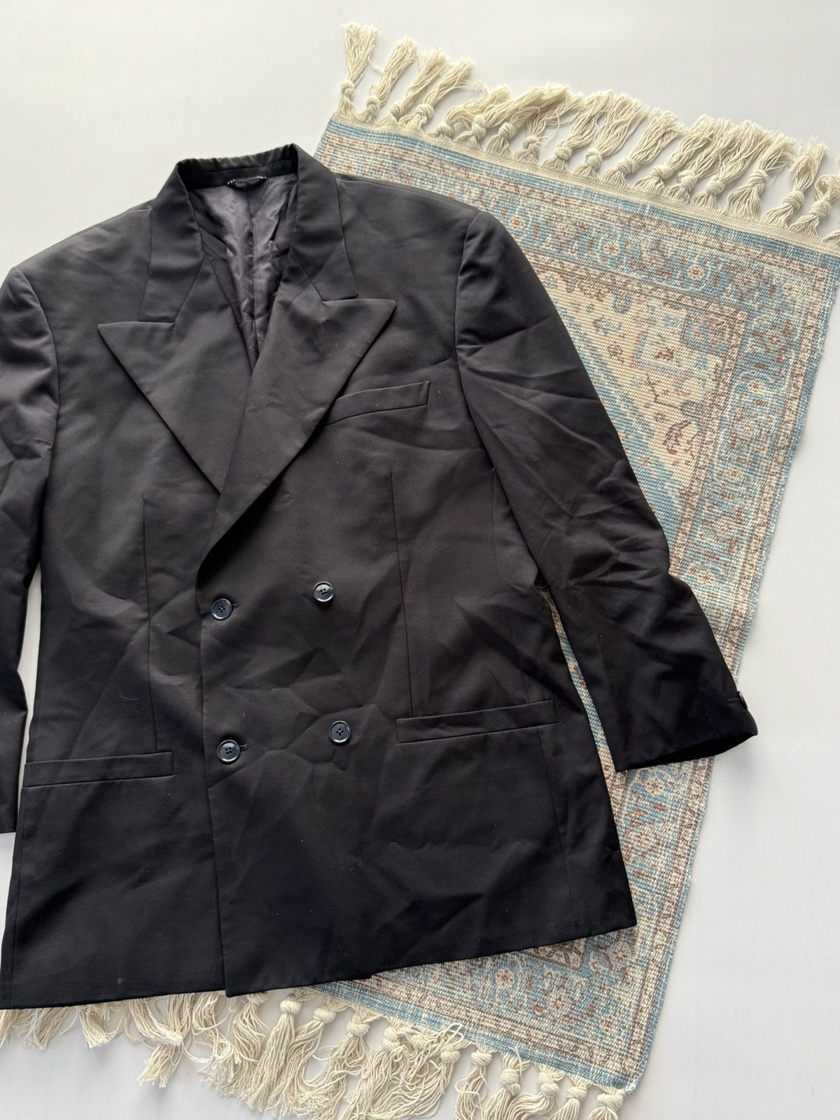 Versace Rare 90s Istante by Gianni Versace Luxury Mens Blazer Size 54L - 4 Thumbnail