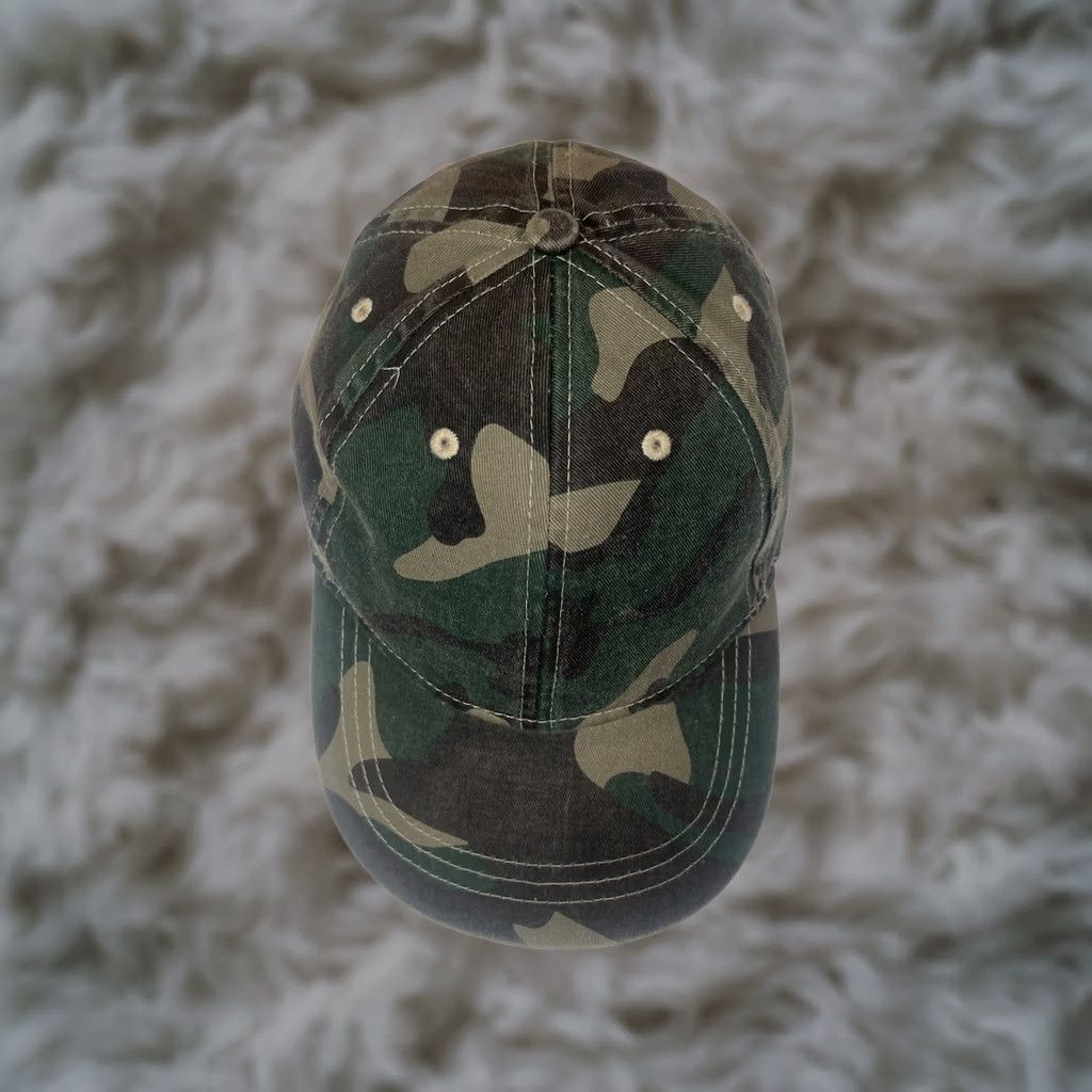 Vintage Infinity Blank Adult Adjustable StrapBack Baseball Hat Cap Camouflage Size ONE SIZE - 1 Thumbnail