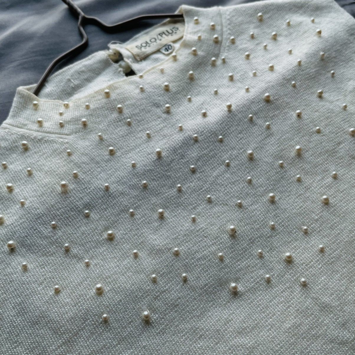 20471120 × If Six Was Nine Japanese Vintage Pearl White Tank Top Size S / US 4 / IT 40 - 4 Thumbnail