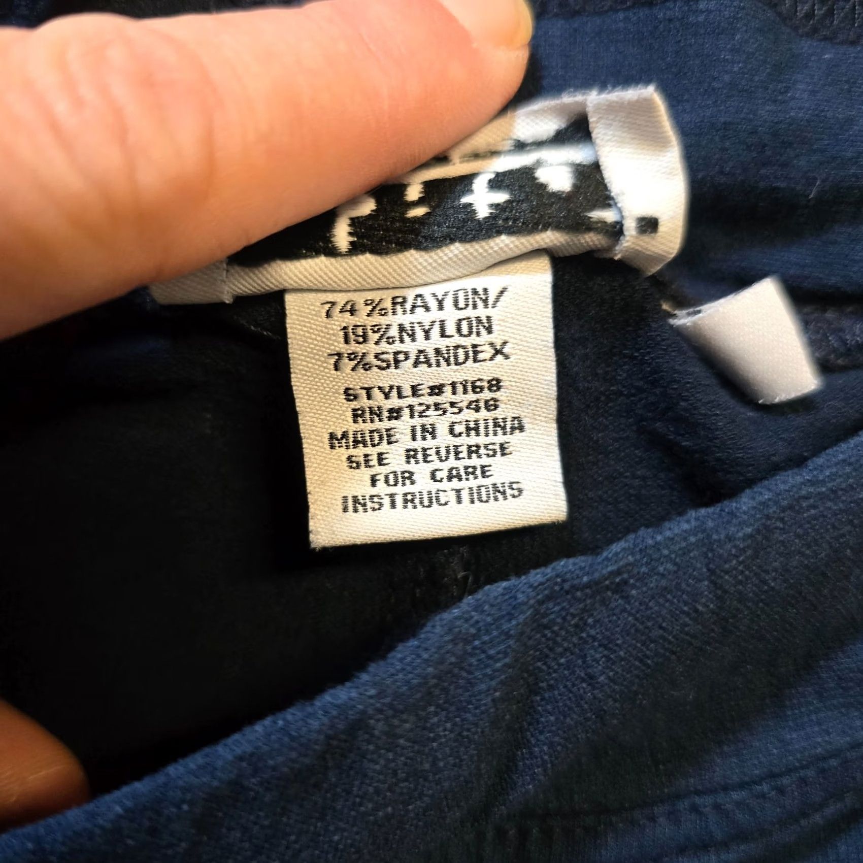 Habitat Habitat Pants Womens Medium Blue Tapered Leggings Stretch Knit Mid Rise Casual Size 32" / US 10 / IT 46 - 6 Thumbnail