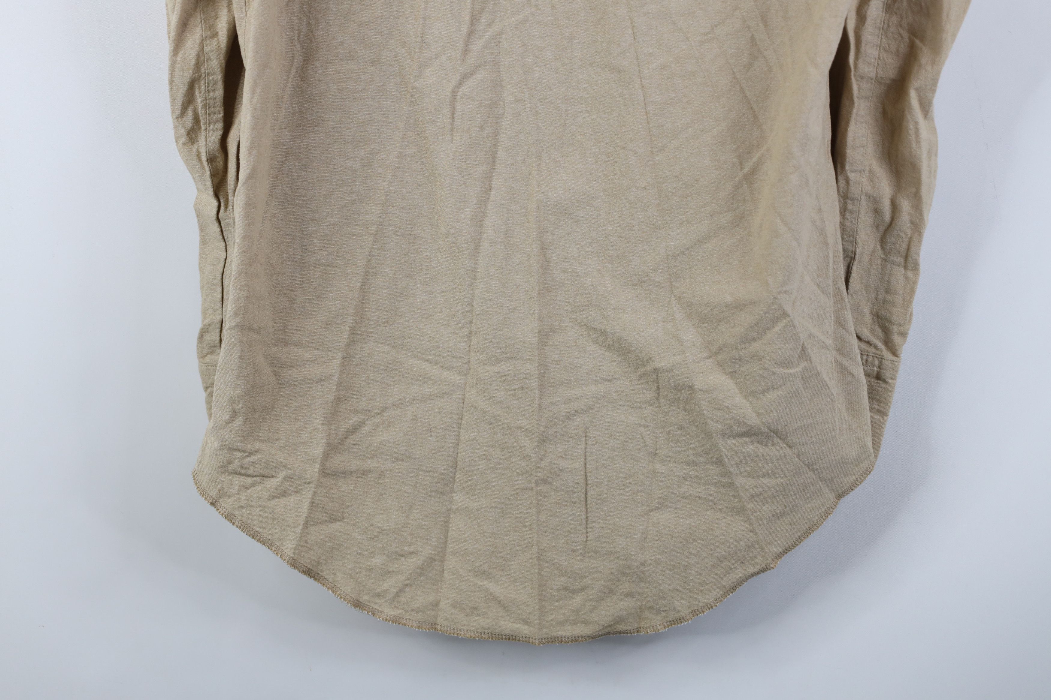 Wrangler Vintage 90s Wrangler Cowboy Snap Button Collared Shirt Beige Size US M / EU 48-50 / 2 - 14 Thumbnail
