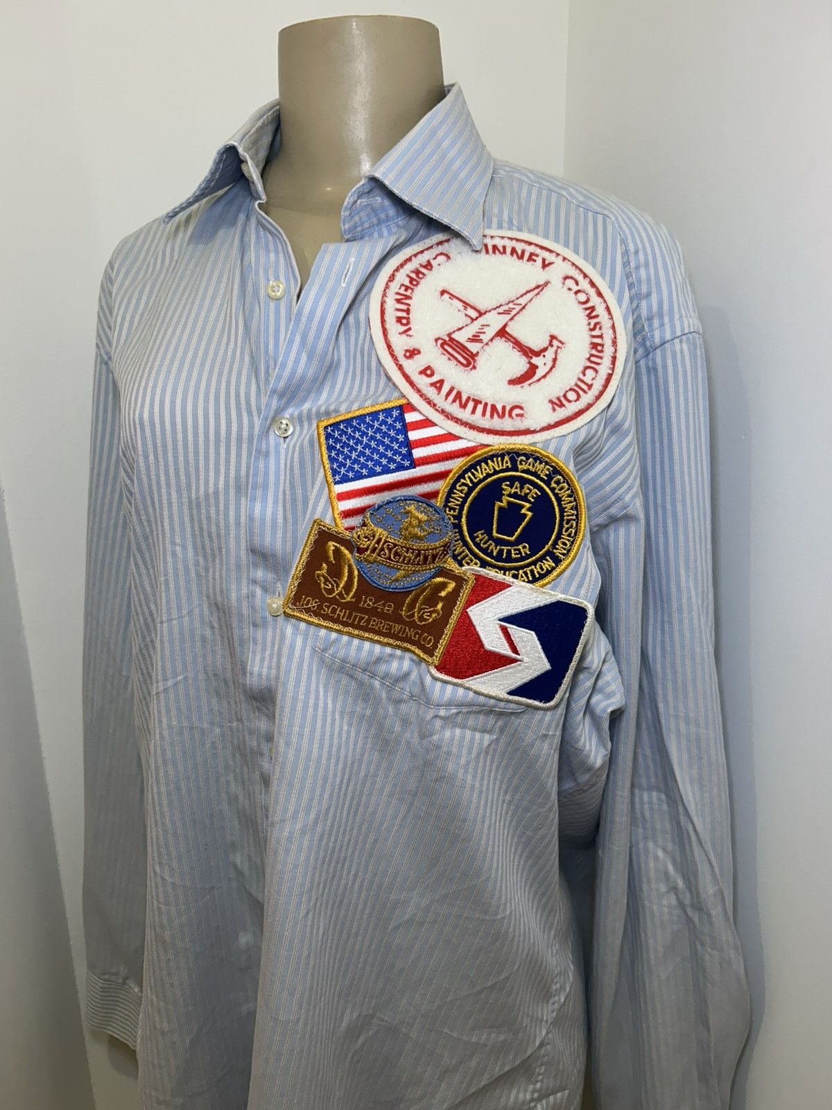 Vintage Vintage Scattered Patch WorkShirt Size US L / EU 52-54 / 3 - 2 Thumbnail
