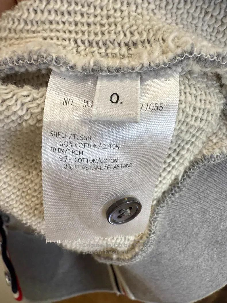 Thom Browne Thom Browne Grey Hooded Sweatshirt Size US S / EU 44-46 / 1 - 5 Thumbnail