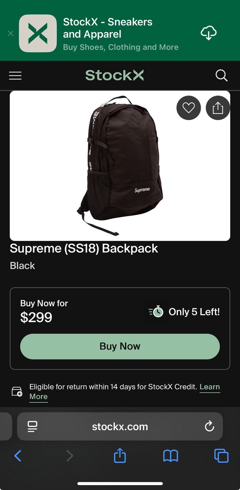 Supreme BackPack SS18