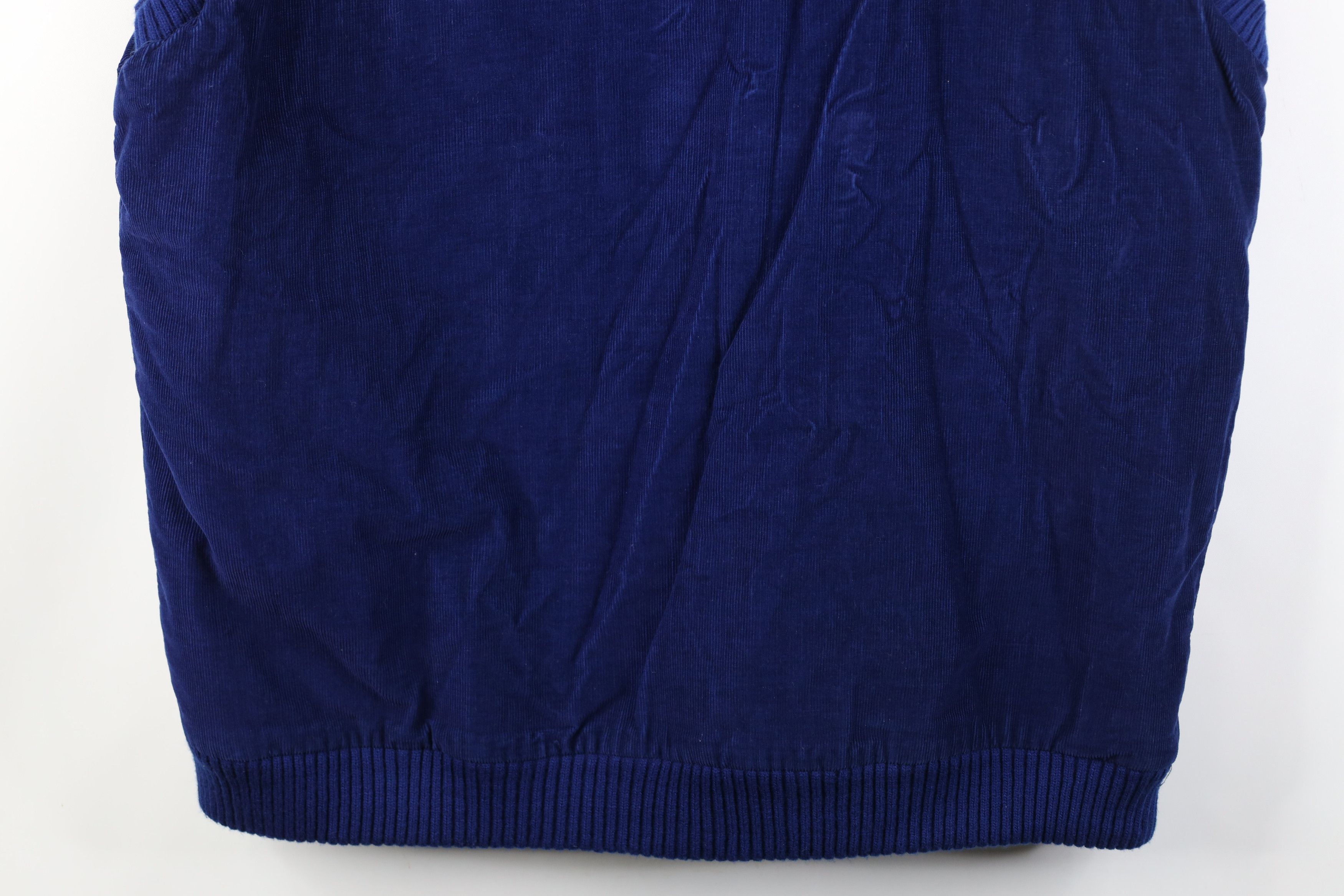 Vintage Vintage 90s Streetwear Quilted Corduroy Vest Jacket Blue Size US XL / EU 56 / 4 - 16 Thumbnail