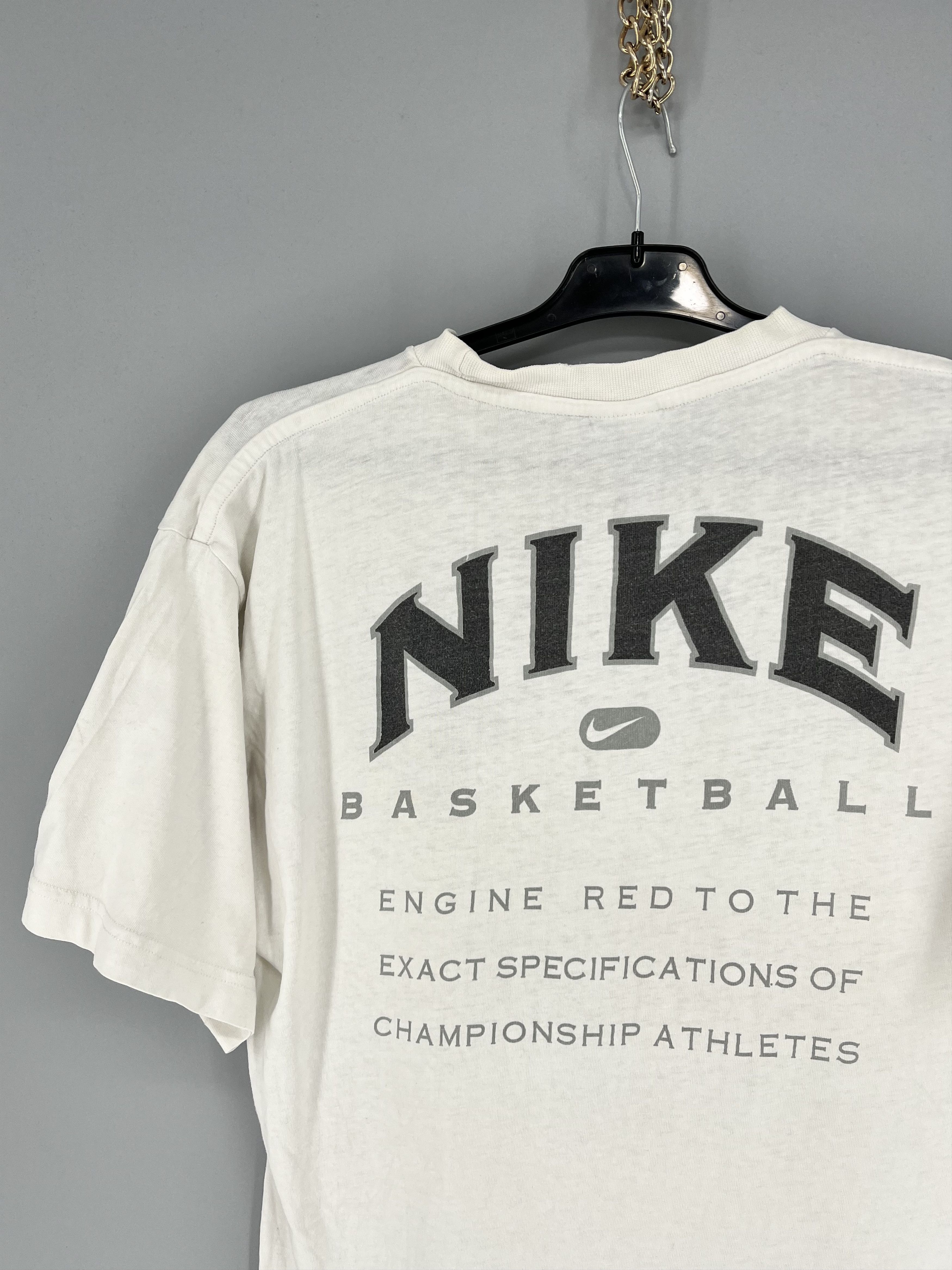 Nike Vintage 90s Nike Basketball T-Shirt Big Swoosh Logo Y2K Size US L / EU 52-54 / 3 - 12 Thumbnail