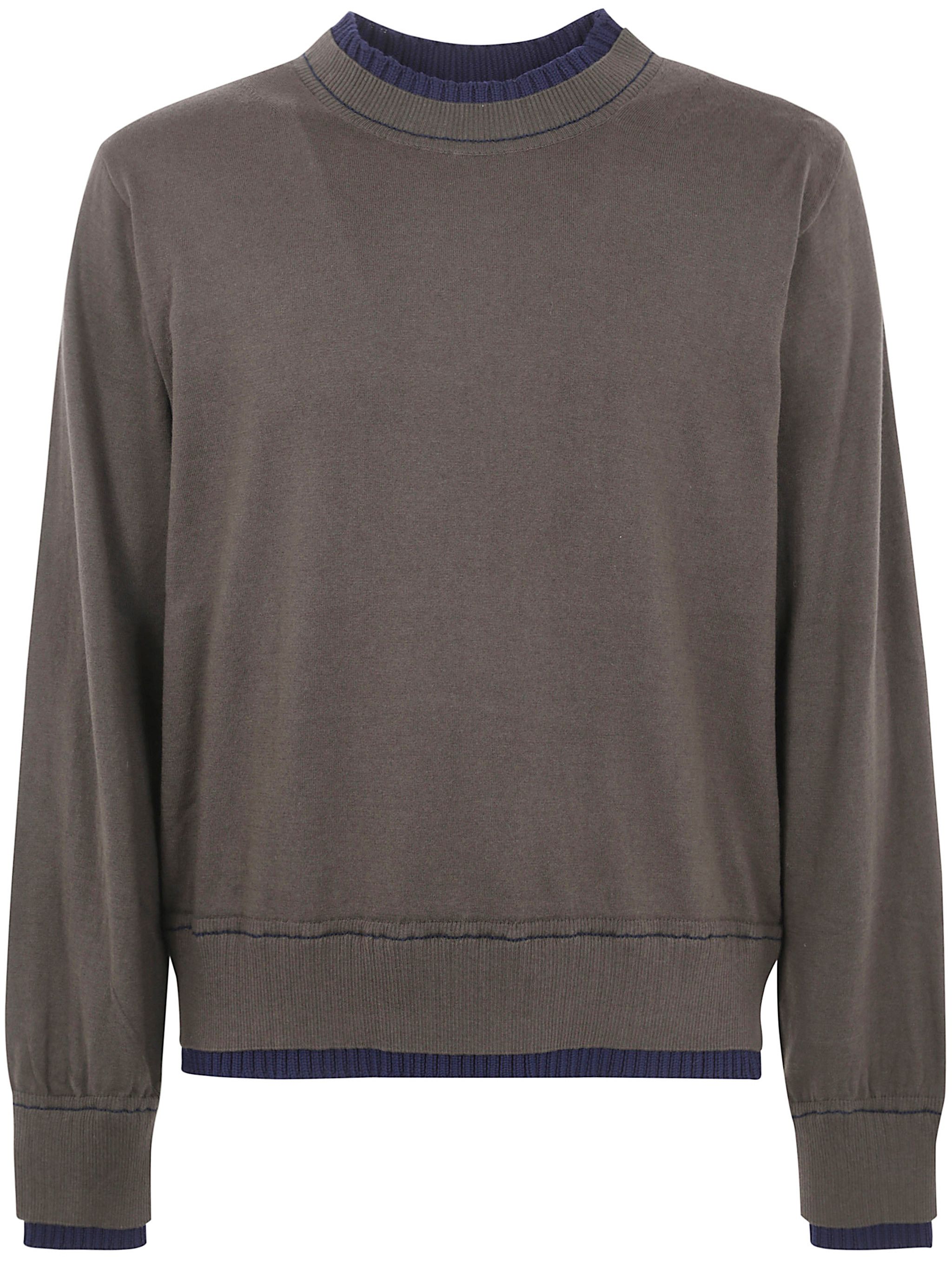 Sacai COTTON CASHMERE KNIT PULLOVER Size US M / EU 48-50 / 2 - 1 Thumbnail