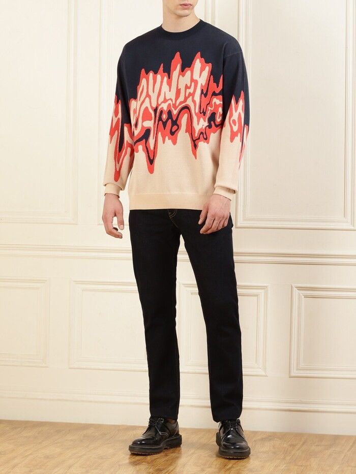 Marcelo Burlon Marcelo Burlon County of Milan Melt Knit Sweater Pullover Size US S / EU 44-46 / 1 - 4 Thumbnail