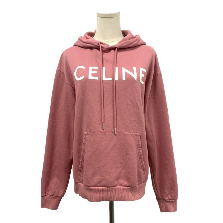 Celine Celine Pink Logo Hoodie Size XS Size XS / US 0-2 / IT 36-38 - 1 Thumbnail