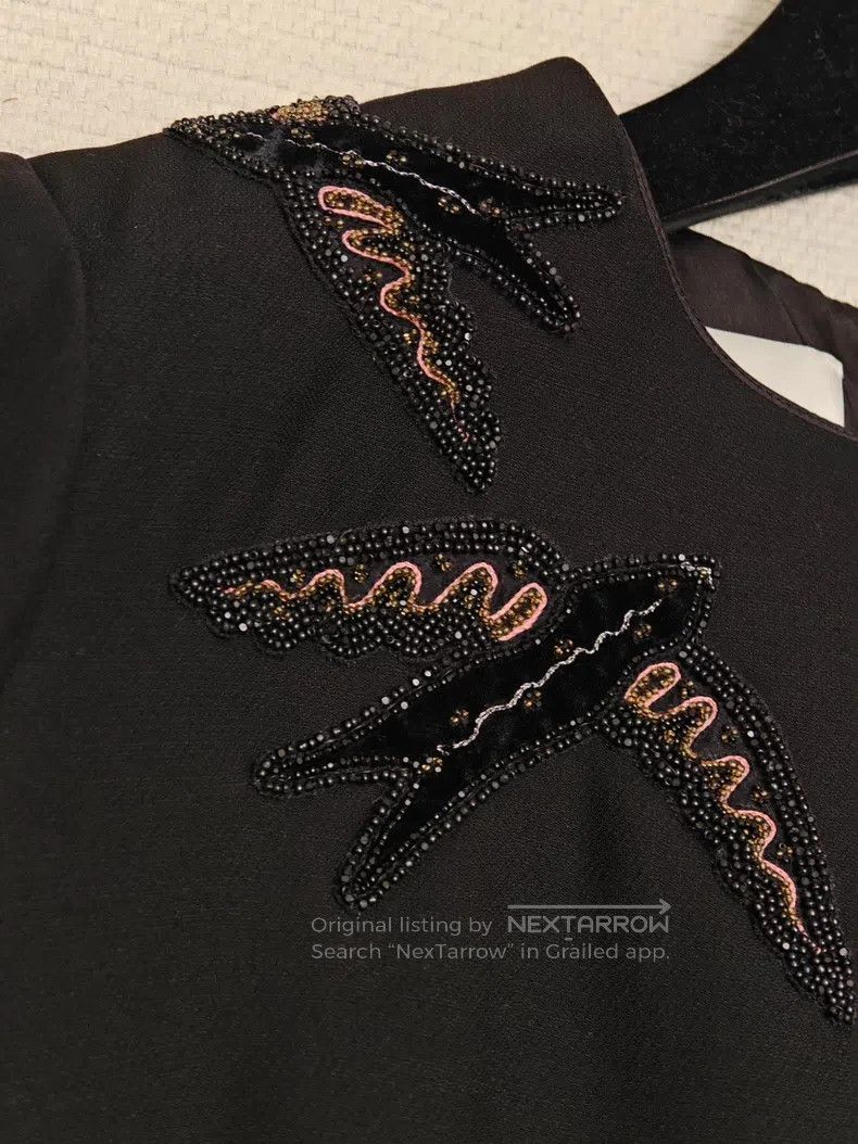 Other Valentino Black bird dress Size S / US 4 / IT 40 - 4 Thumbnail