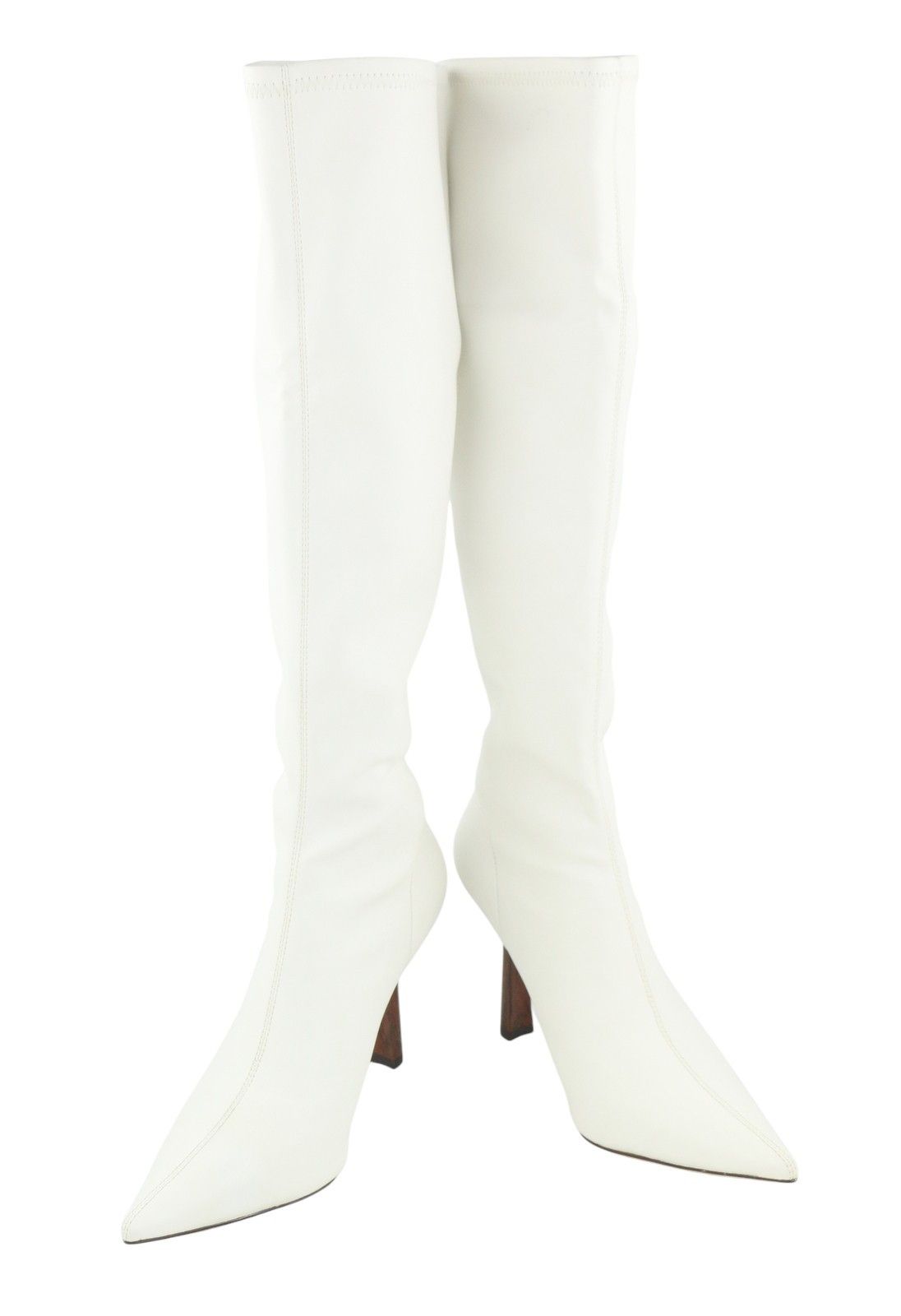 Other LOLA CRUZ NAF EU38 White Eco Leather Pointed Toe 87541 Size US 7 / IT 37 - 6 Thumbnail