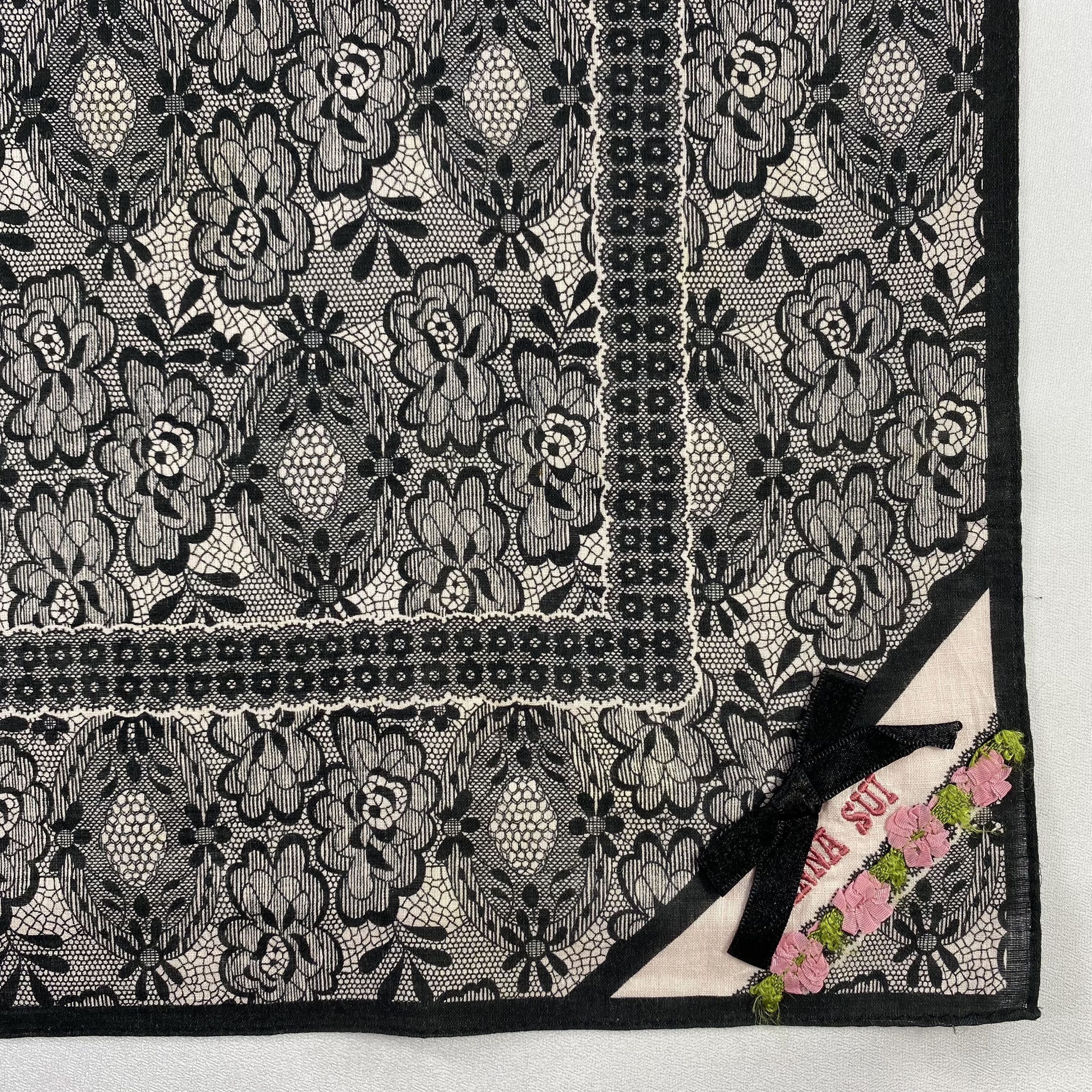 Vintage Anna Sui Bandana/ Handkerchief / Neckerchief-P1382 Size ONE SIZE - 3 Thumbnail