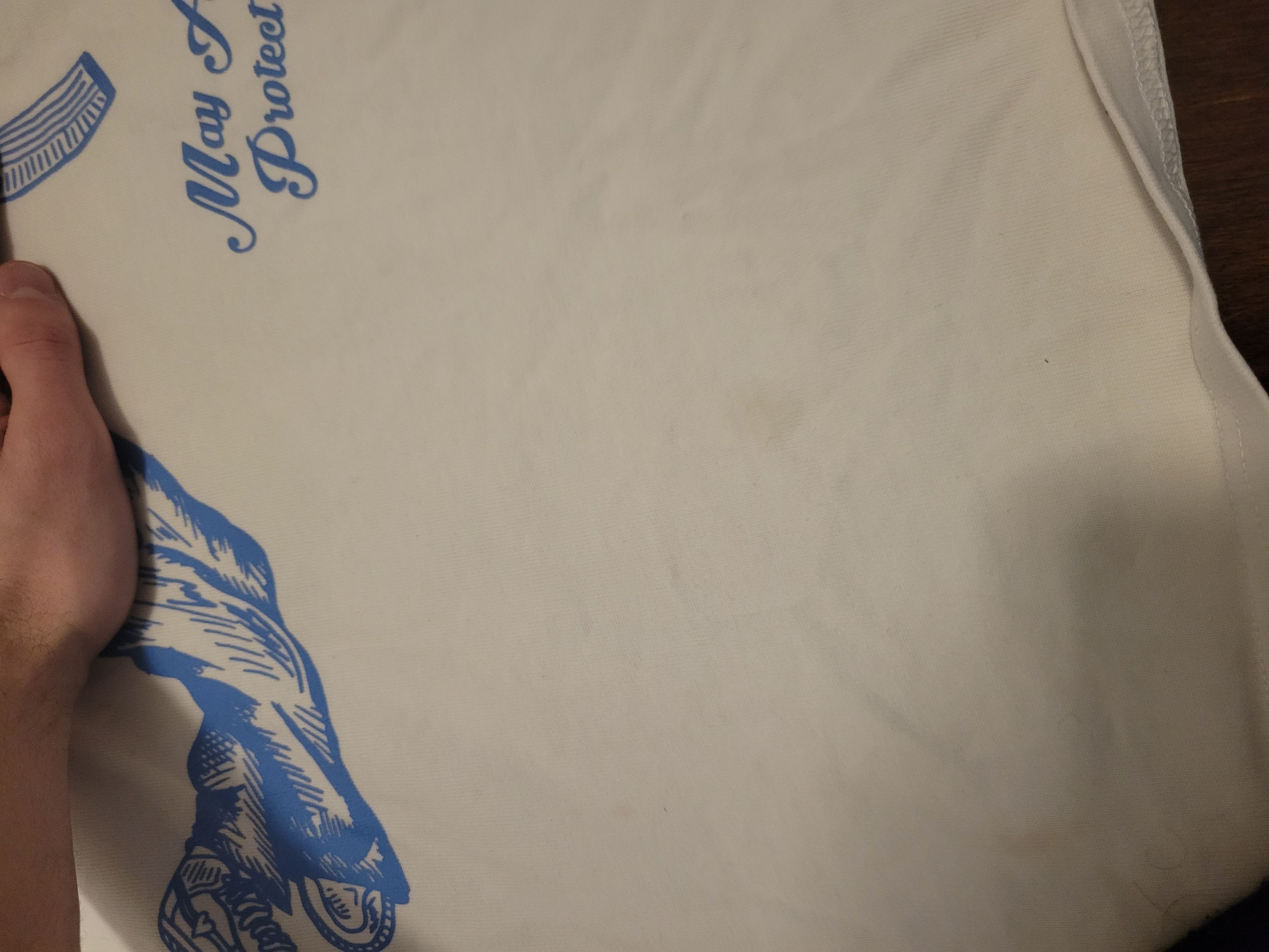 Homme + Femme La Homme + Femme LA White Blue Cherub Angel Tee Size US S / EU 44-46 / 1 - 4 Thumbnail