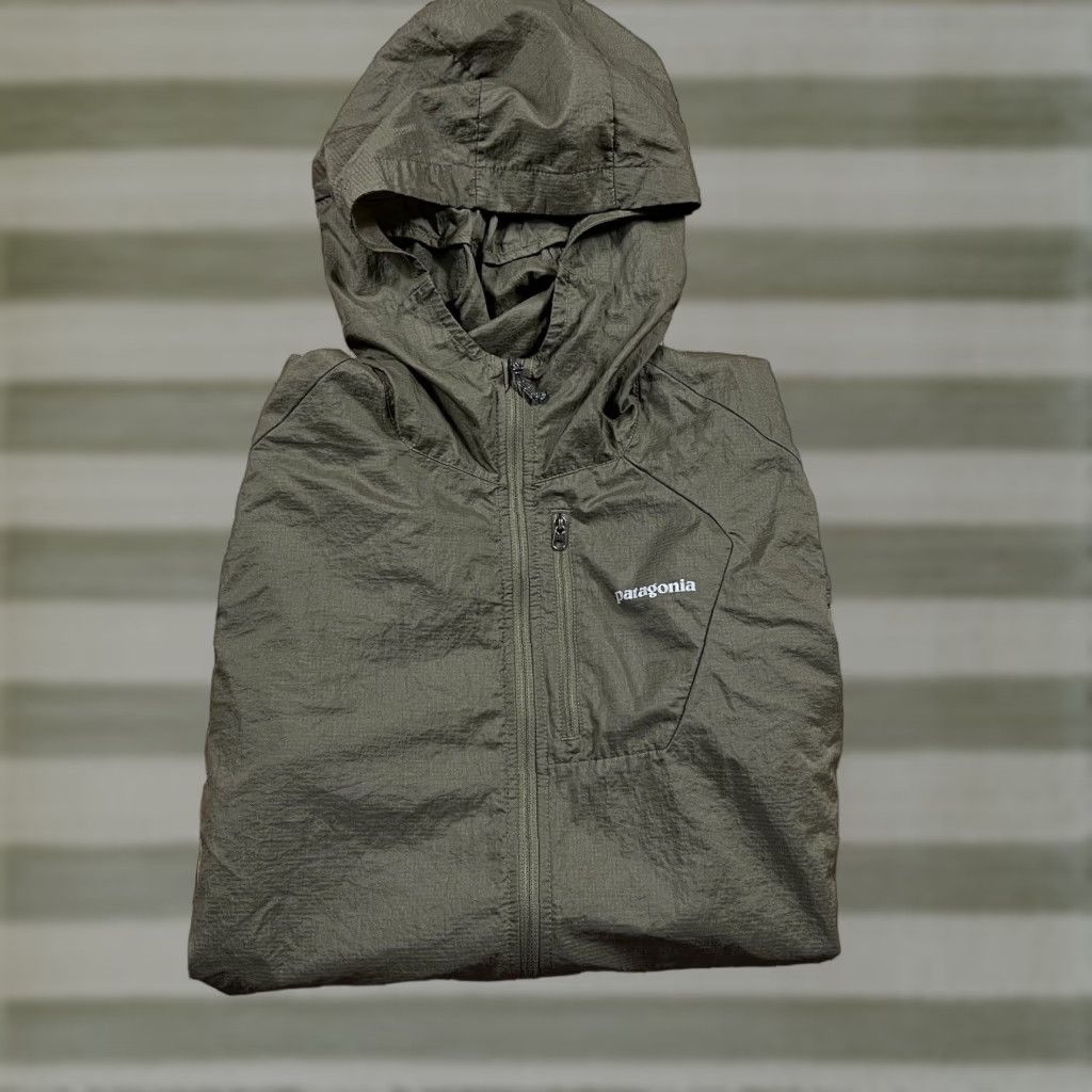 Patagonia Full Zip Running Shell Hoody Hoodie Green Men’s Size Medium M