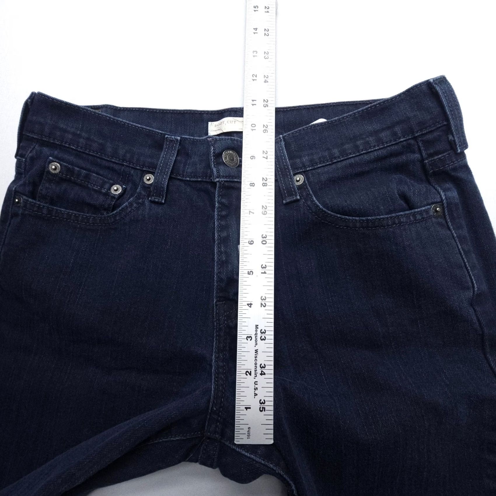 Levi's VINTAGE Levi's 515 Bootcut Jeans Womens 6S Dark Wash Mid Wash 2000's Denim Size 28" / US 6 / IT 42 - 6 Thumbnail