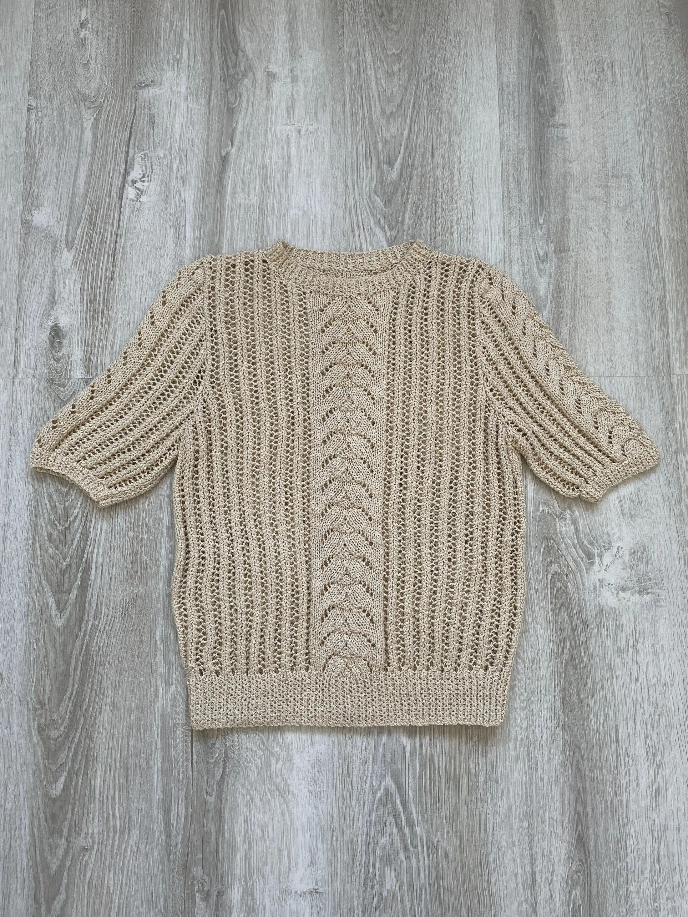 If Six Was Nine Vintage Y2K Knit Tank Top Mesh Tee Size US S / EU 44-46 / 1 - 1 Thumbnail