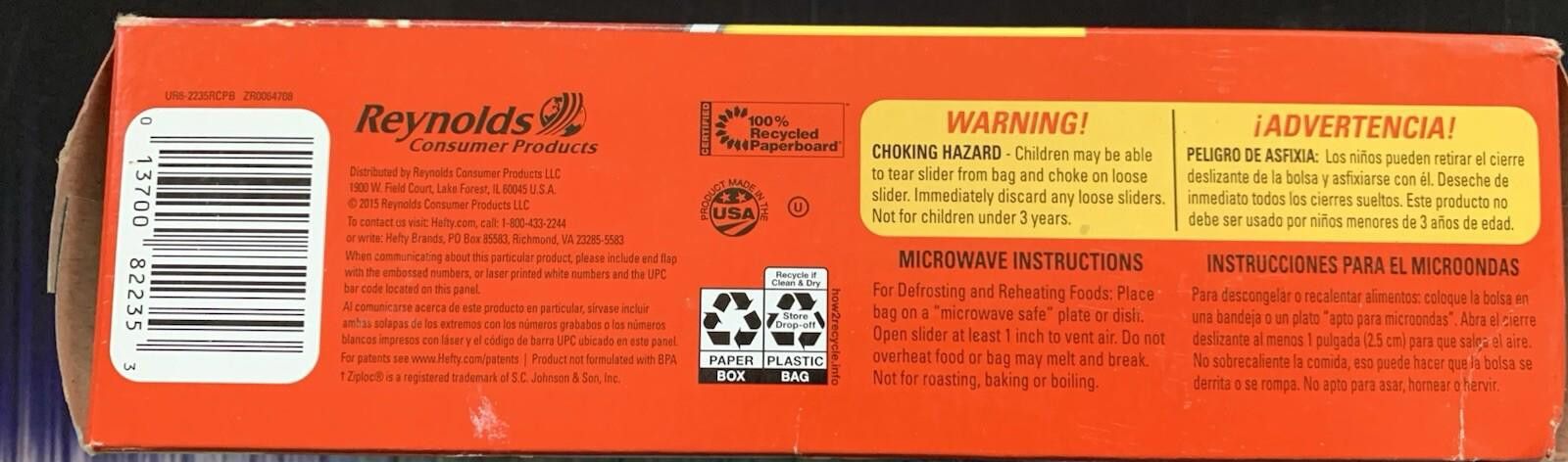 Other Hefty 35 Freezer Slides Quart Value Pack Size ONE SIZE - 4 Thumbnail