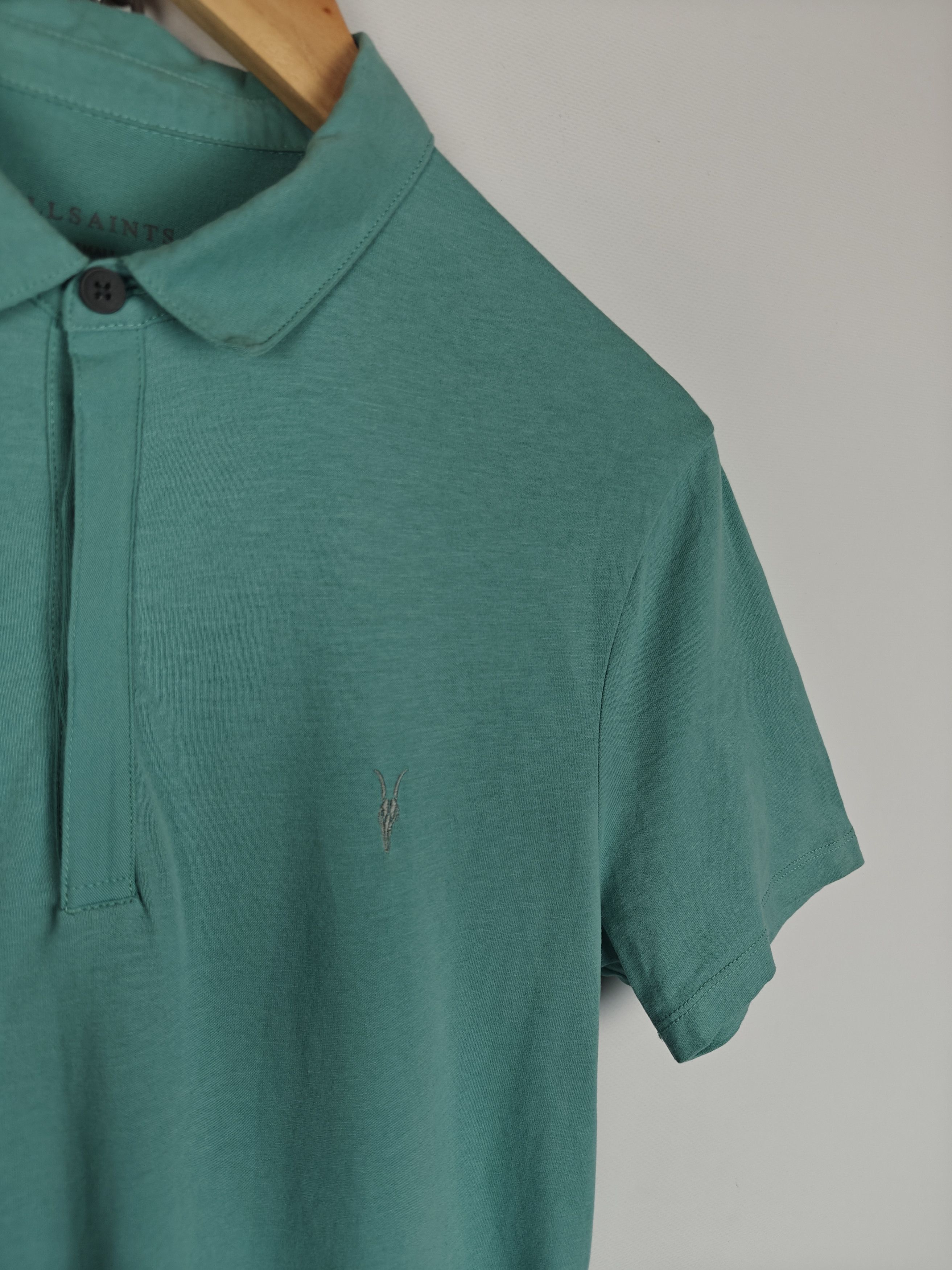 Allsaints Allsaints Polo T-Shirt Brace SS Turquoise Blue size S Size US S / EU 44-46 / 1 - 4 Thumbnail